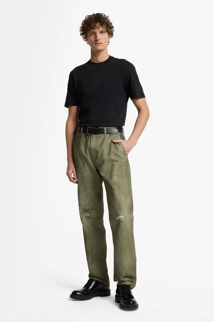 CREWNECK S S TEE COTTON BLACK