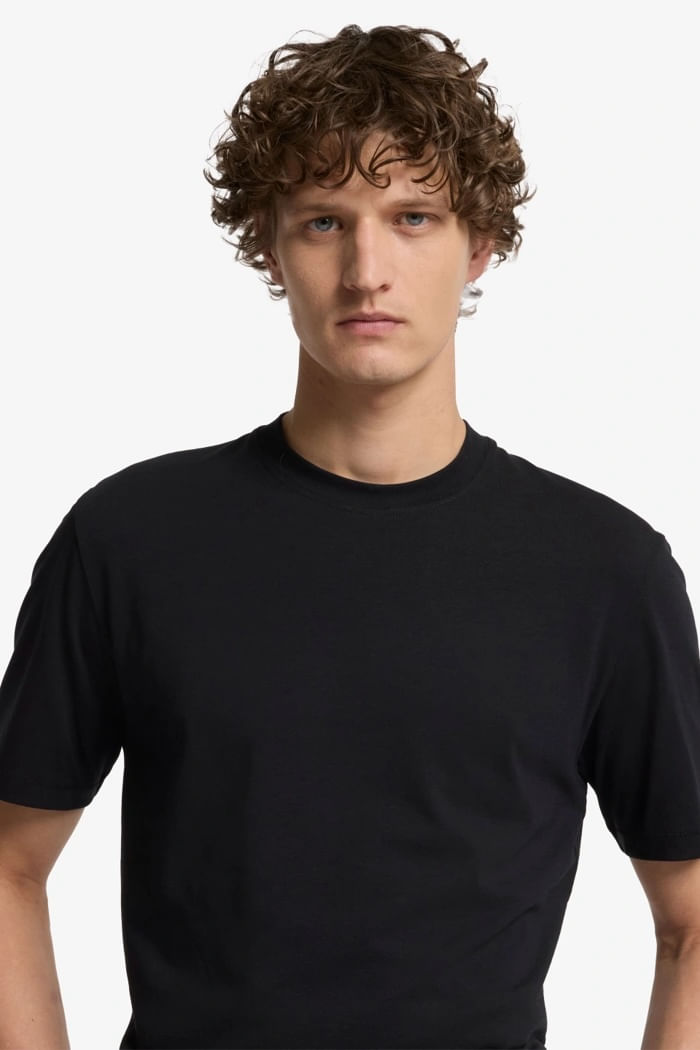 CREWNECK S S TEE COTTON BLACK