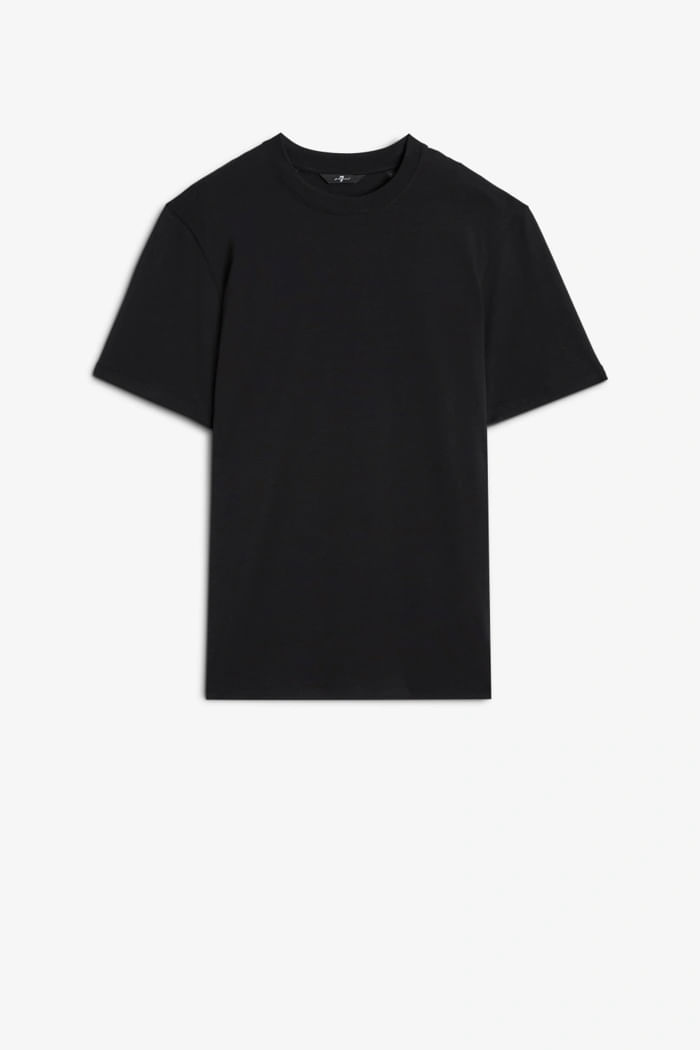 CREWNECK S S TEE COTTON BLACK