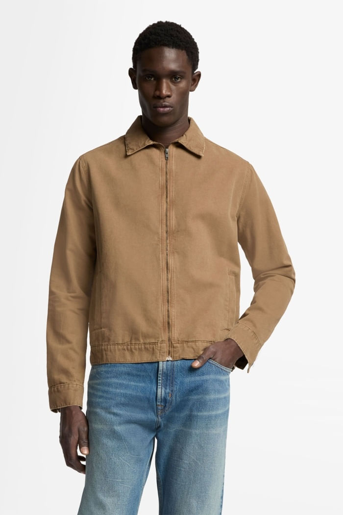 HARRINGTON JACKET CANVAS KHAKI