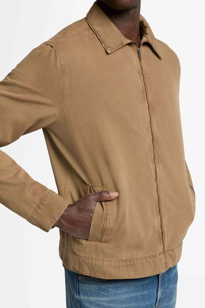 HARRINGTON JACKET CANVAS KHAKI