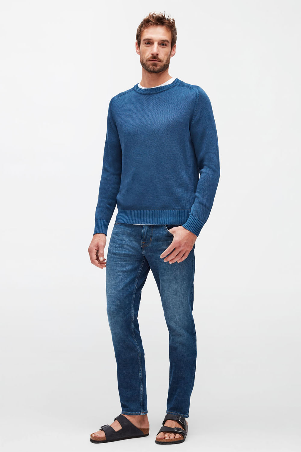 SLIMMY TAP HEMP DENIM DARK BLUE