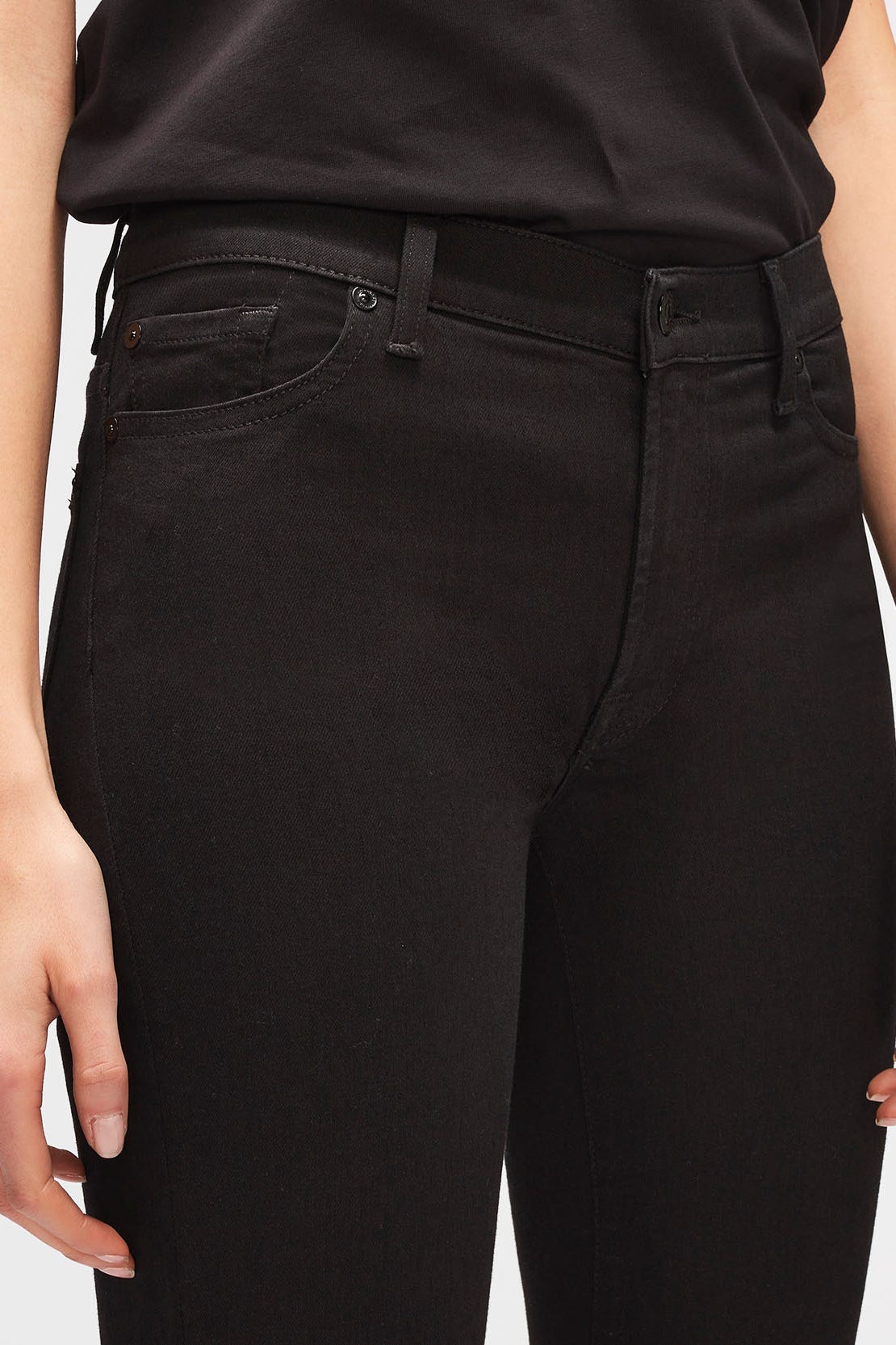 CALCA HW SKINNY SLIM I LUXE RINSED BLACK