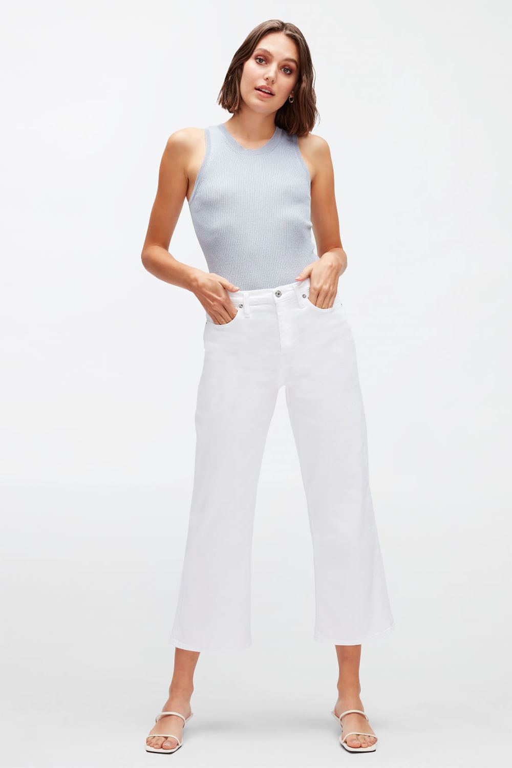 CROPPED ALEXA LUXE VINTAGE WHITE