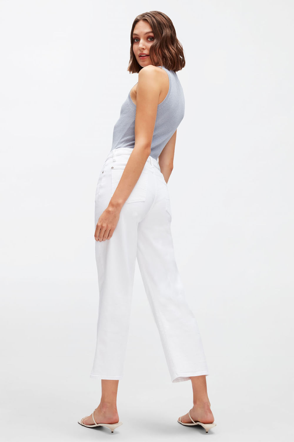 CROPPED ALEXA LUXE VINTAGE WHITE
