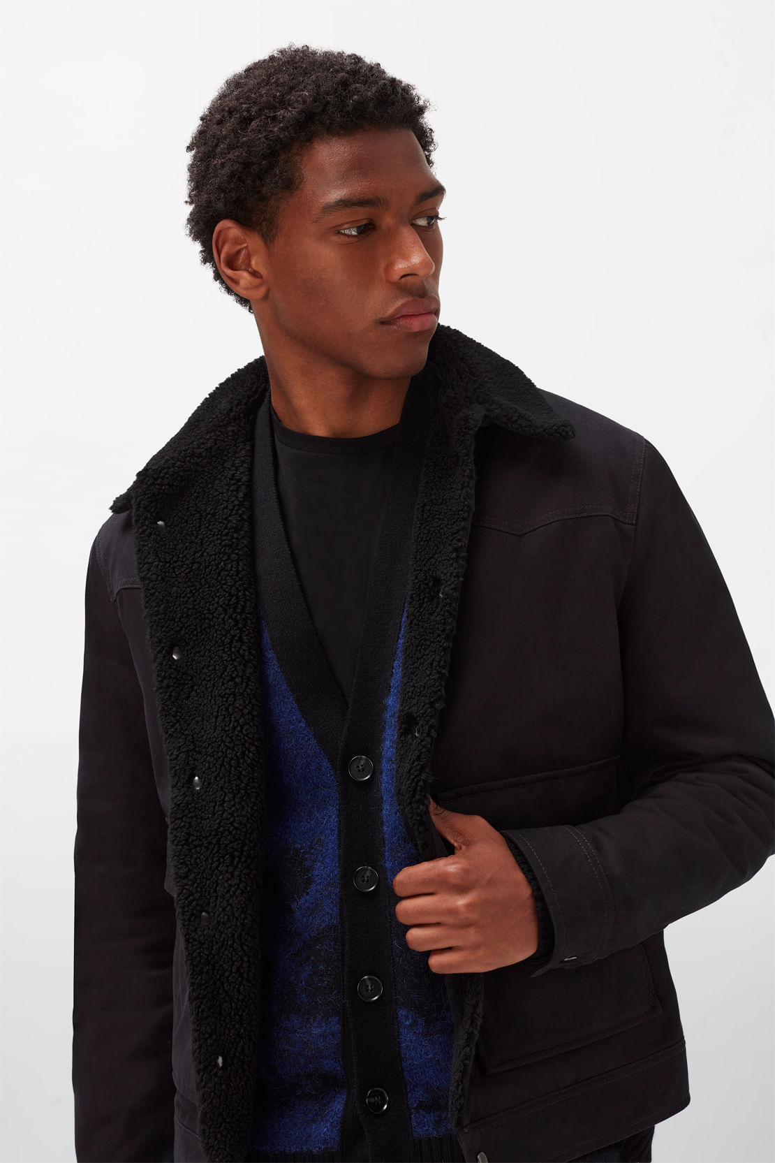 WESTERN TRUCKER COTTON FUR BLACK