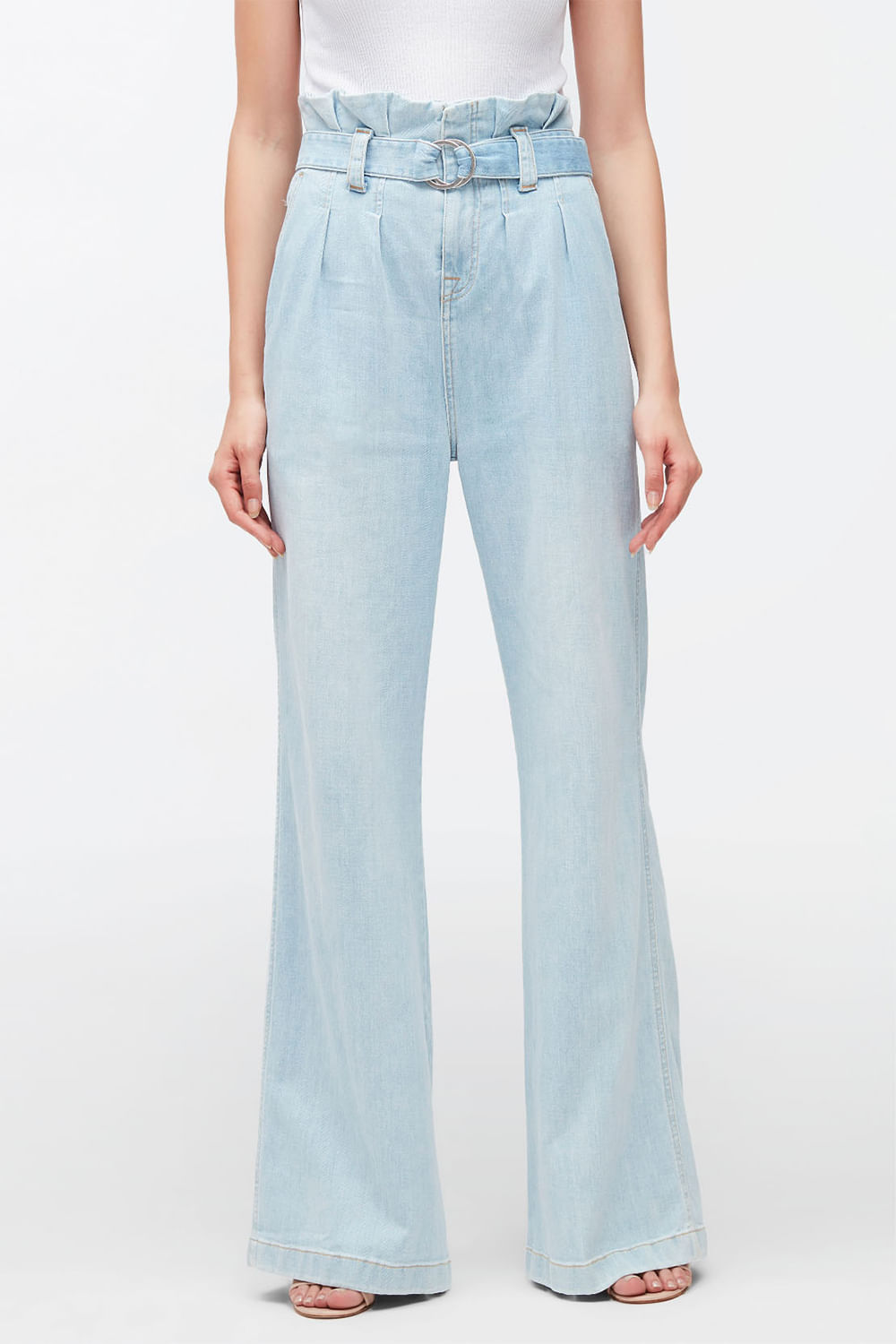 WIDE LEG PAPERBAG LEFT HAND CLARITY