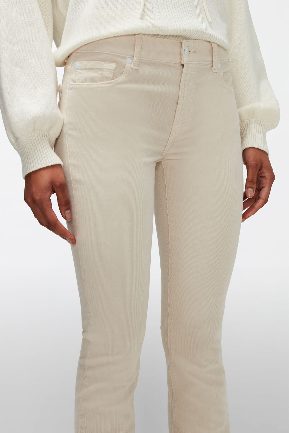 BOOTCUT CORDUROY WINTER WHITE