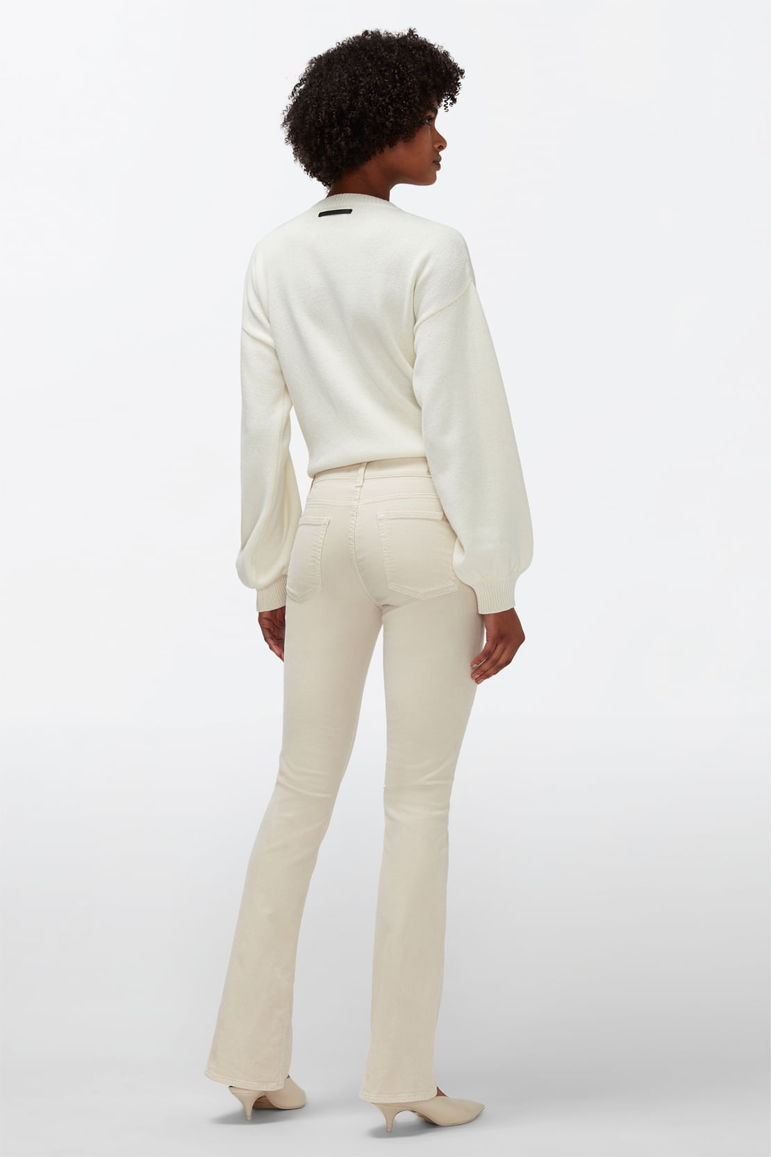 BOOTCUT CORDUROY WINTER WHITE