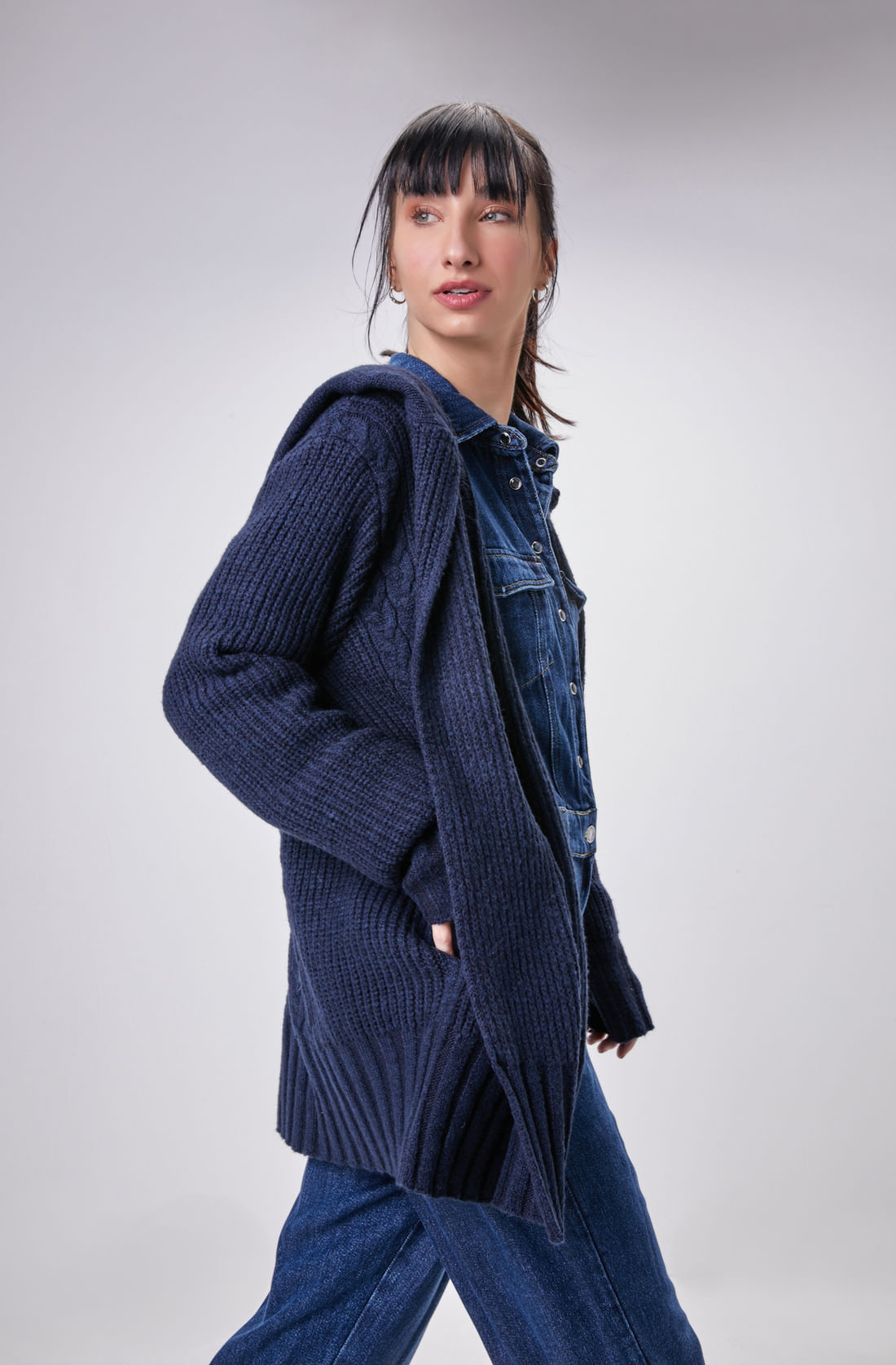 VIENA COAT DEEP BLUE