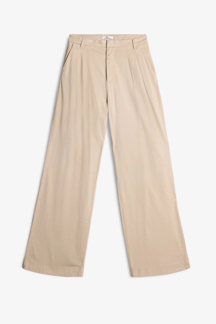 PLEATED CHINO