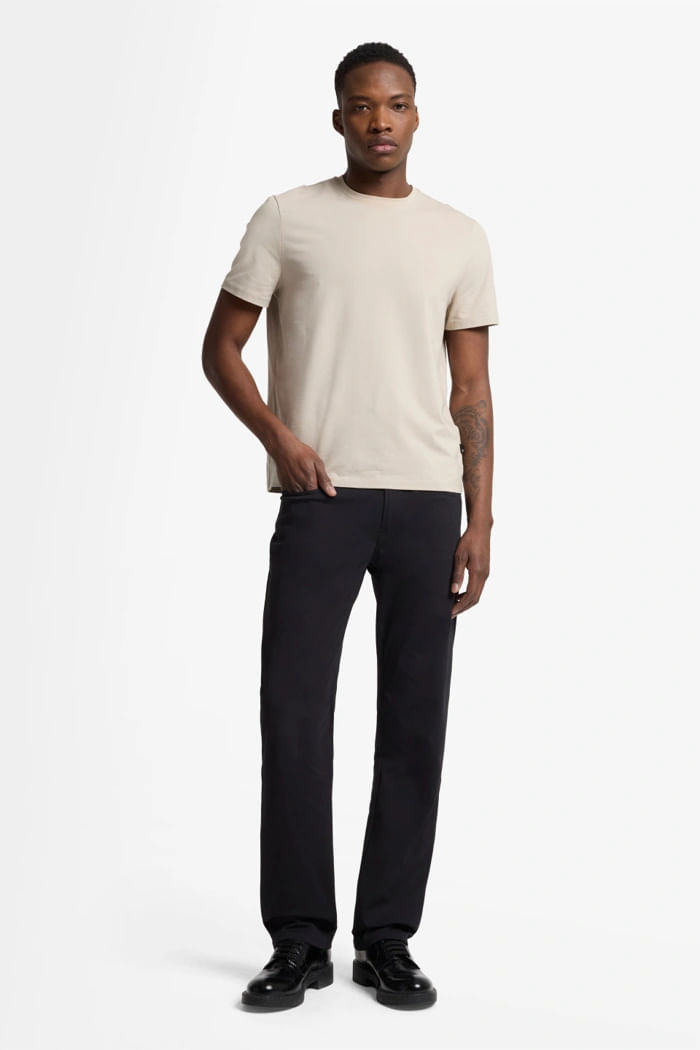 THE STRAIGHT DOUBLE KNIT BLACK