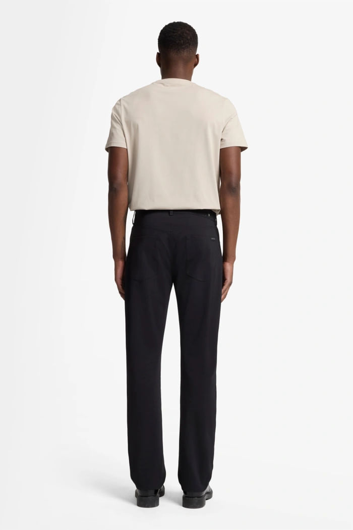 THE STRAIGHT DOUBLE KNIT BLACK