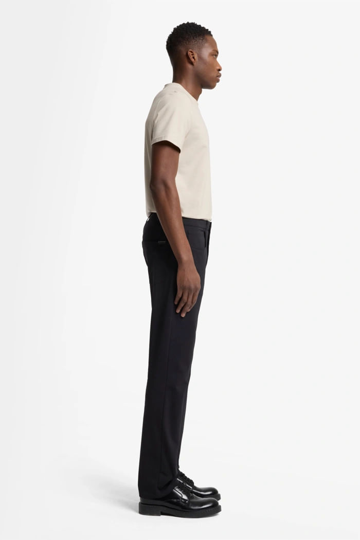 THE STRAIGHT DOUBLE KNIT BLACK
