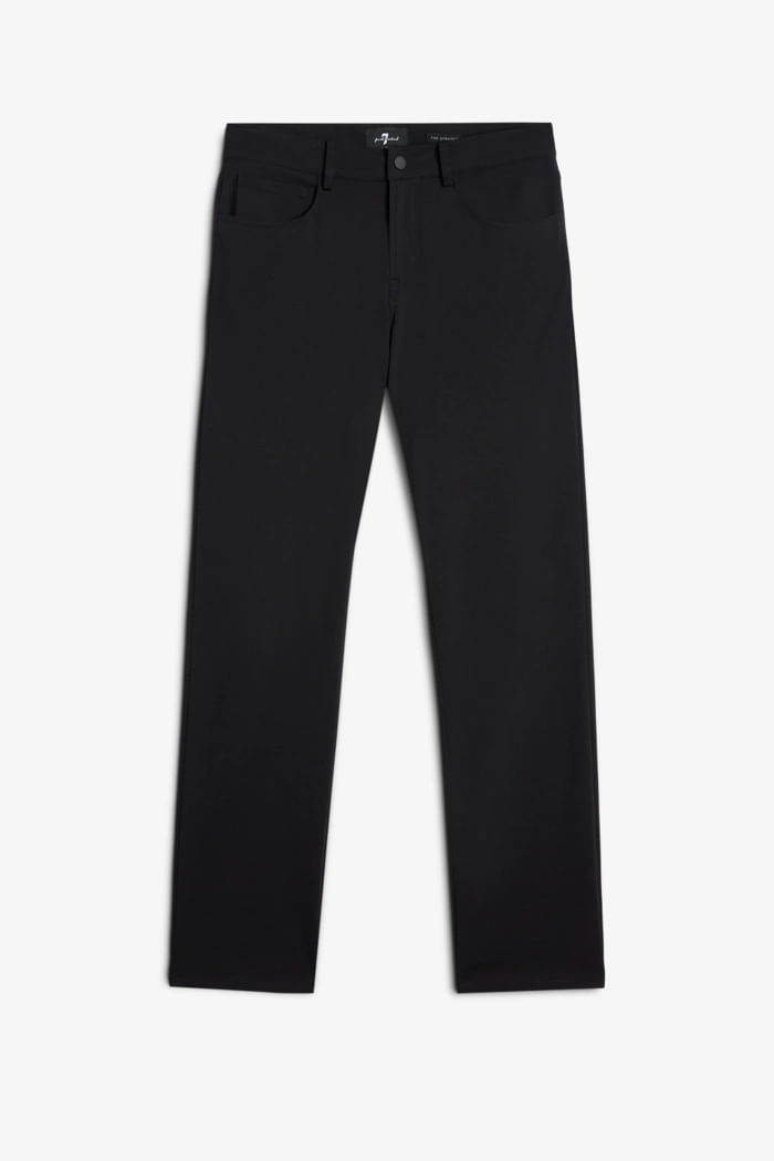 THE STRAIGHT DOUBLE KNIT BLACK