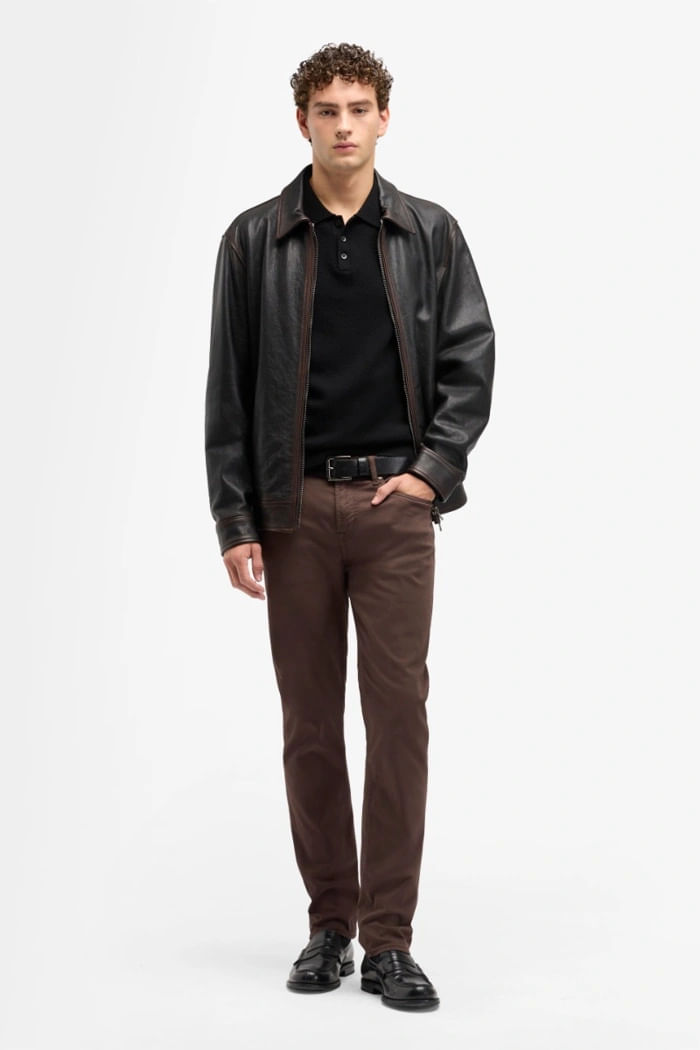 SLIMMY STRETCH SATEEN COFFEE BEAN