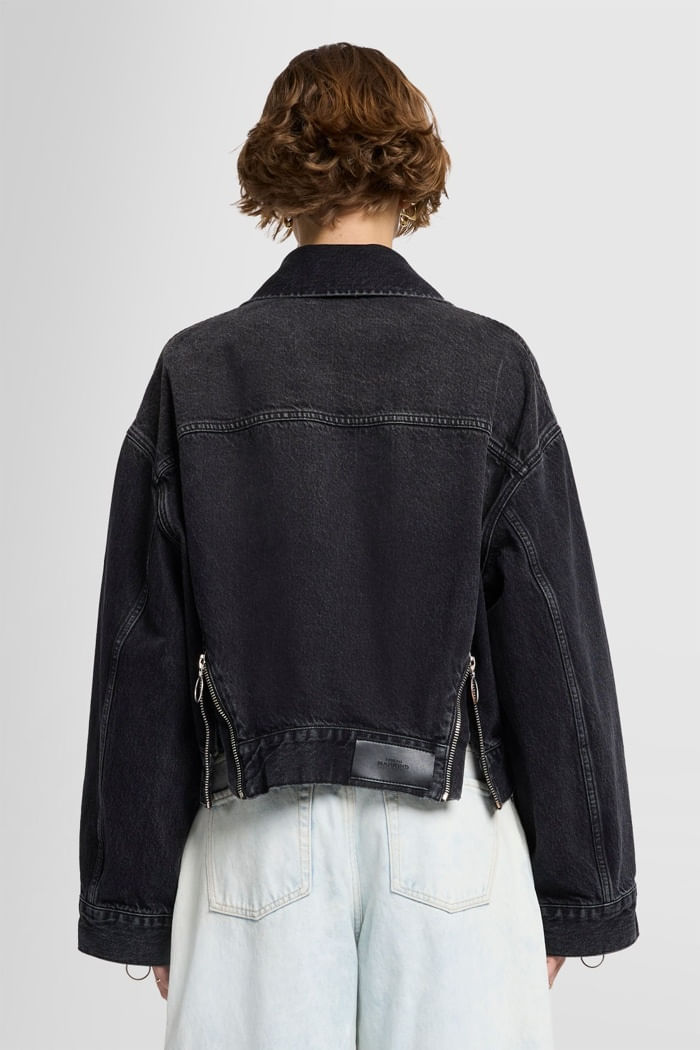 OLI CROPPED TRUCKER HUSTLE ZIP