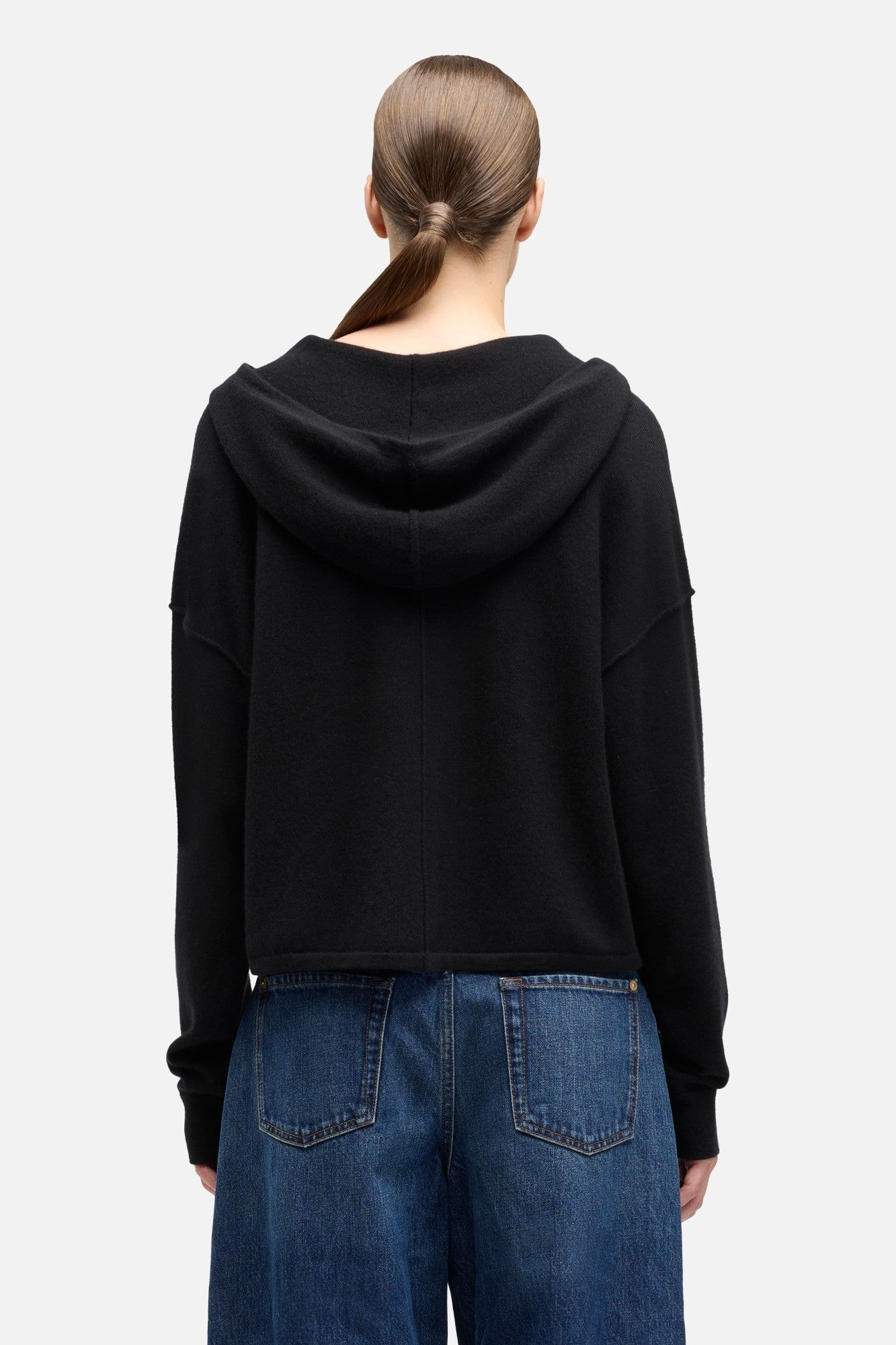 ZIPPER HOODIE CASHMERE COAL