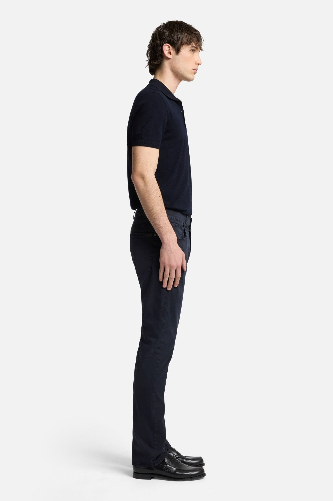 LUXE PERFORMANCE SATEEN THE STRAIGHT IN DEEP NAVY