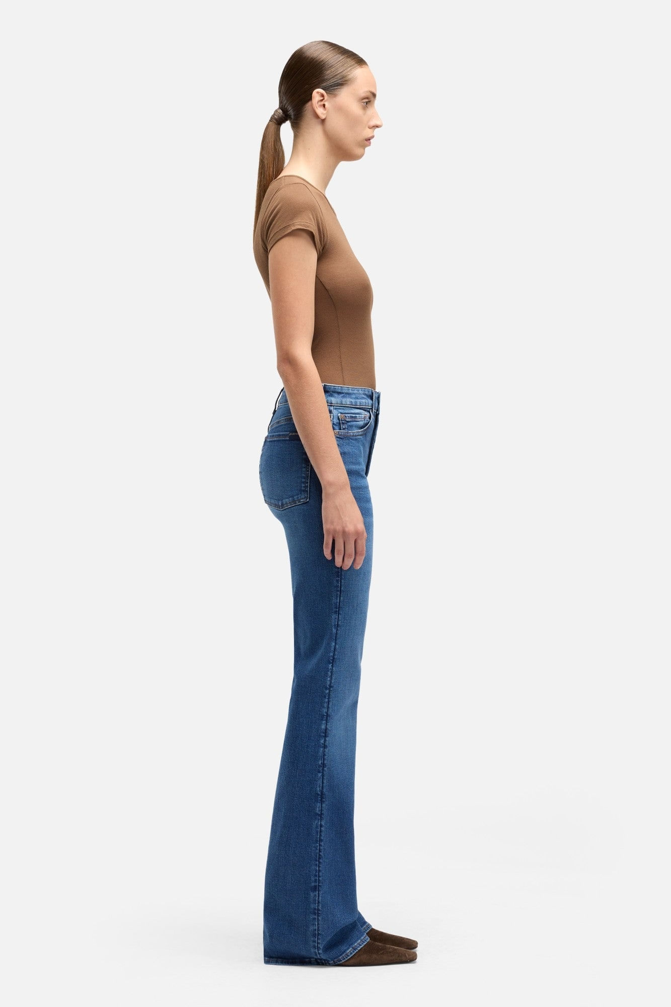 LEGGY BOOTCUT IN SLIM ILLUSION MOONWATER