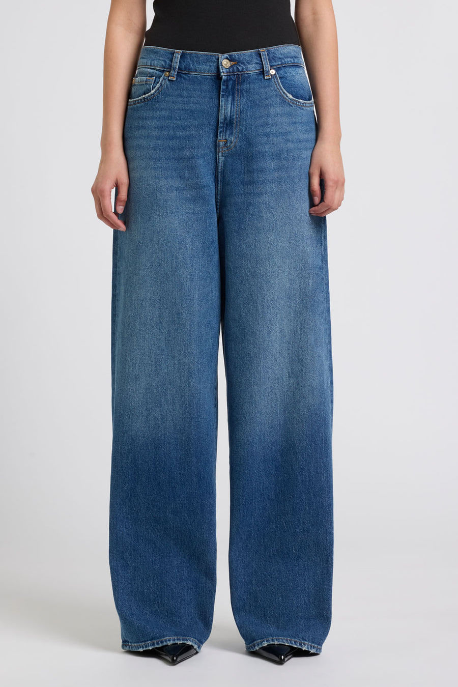 SLOUCHY WIDE MID BLUE