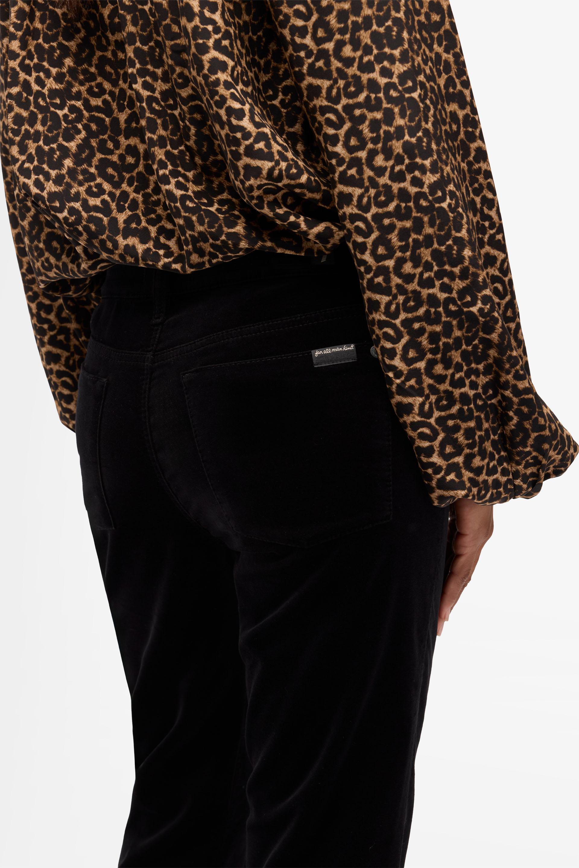 THE LEGGY BOOTCUT VELVET BLACK