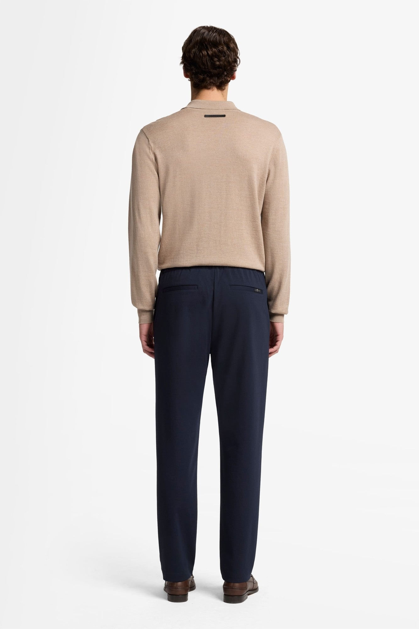 THE STRAIGHT IN LUXE PERFORMANCE KNIT NAVY