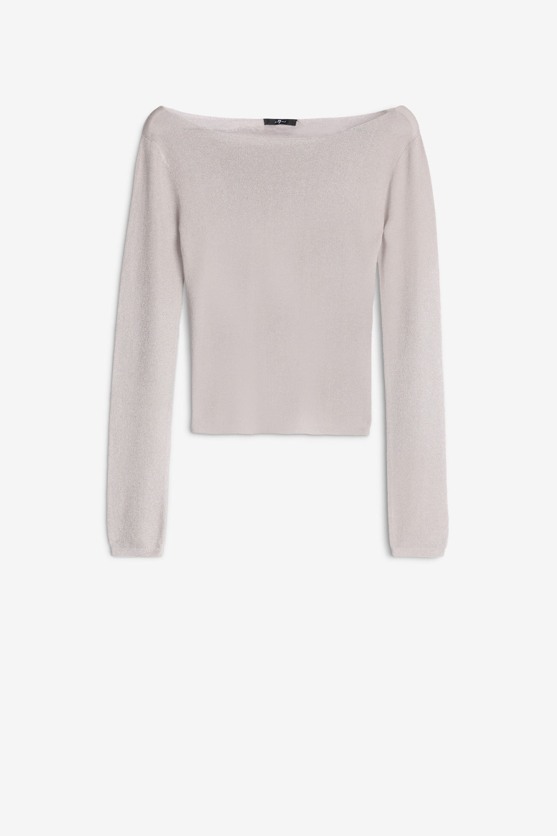 BOATNECK SWEATER SILVER LUREX