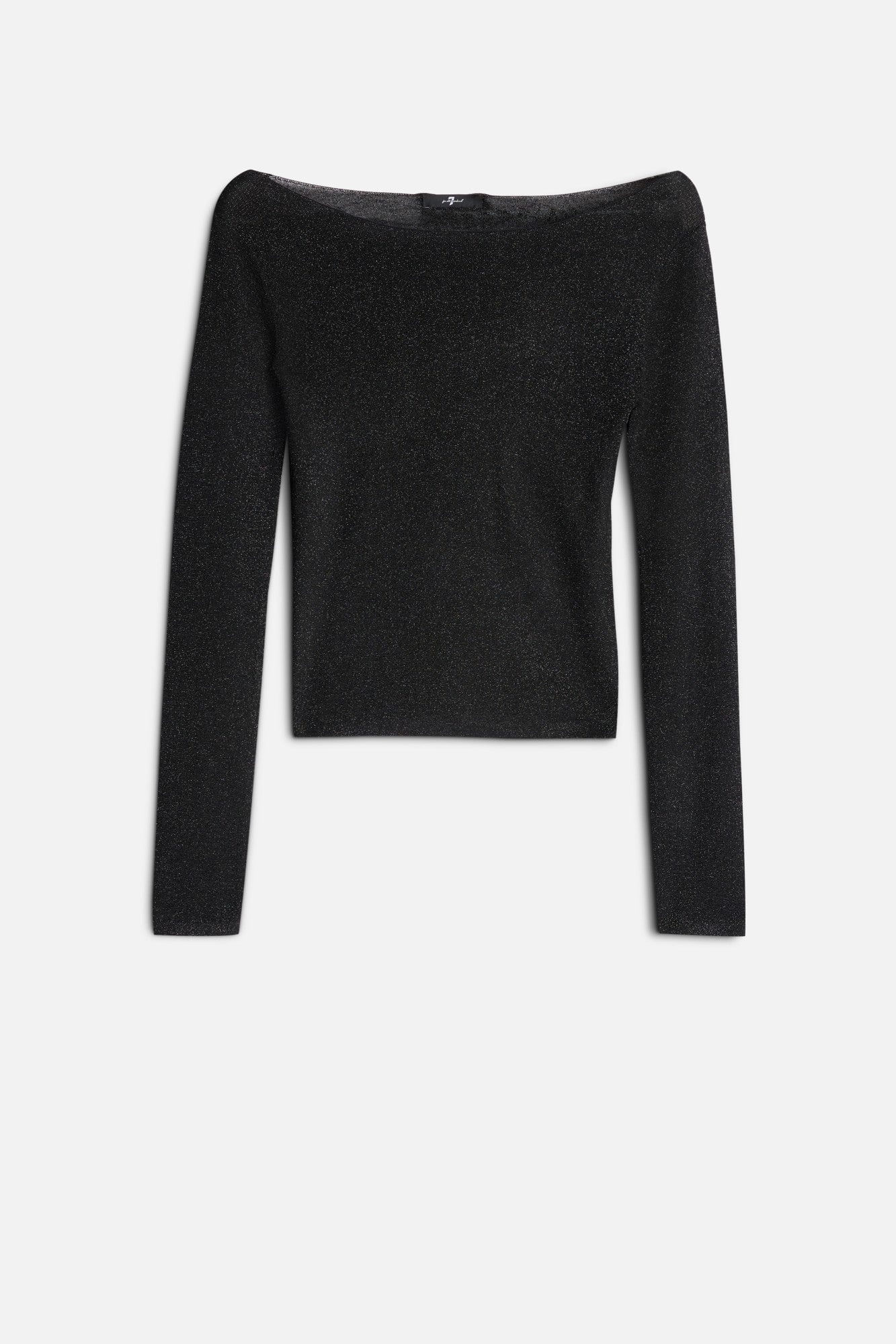 BOATNECK SWEATER BLACK LUREX