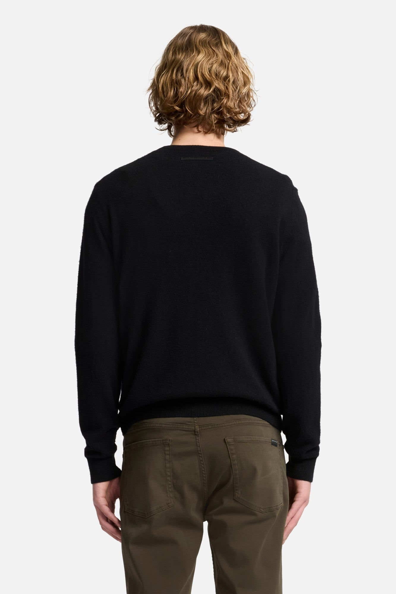 CREW NECK SWEATER CASHMERE COAL