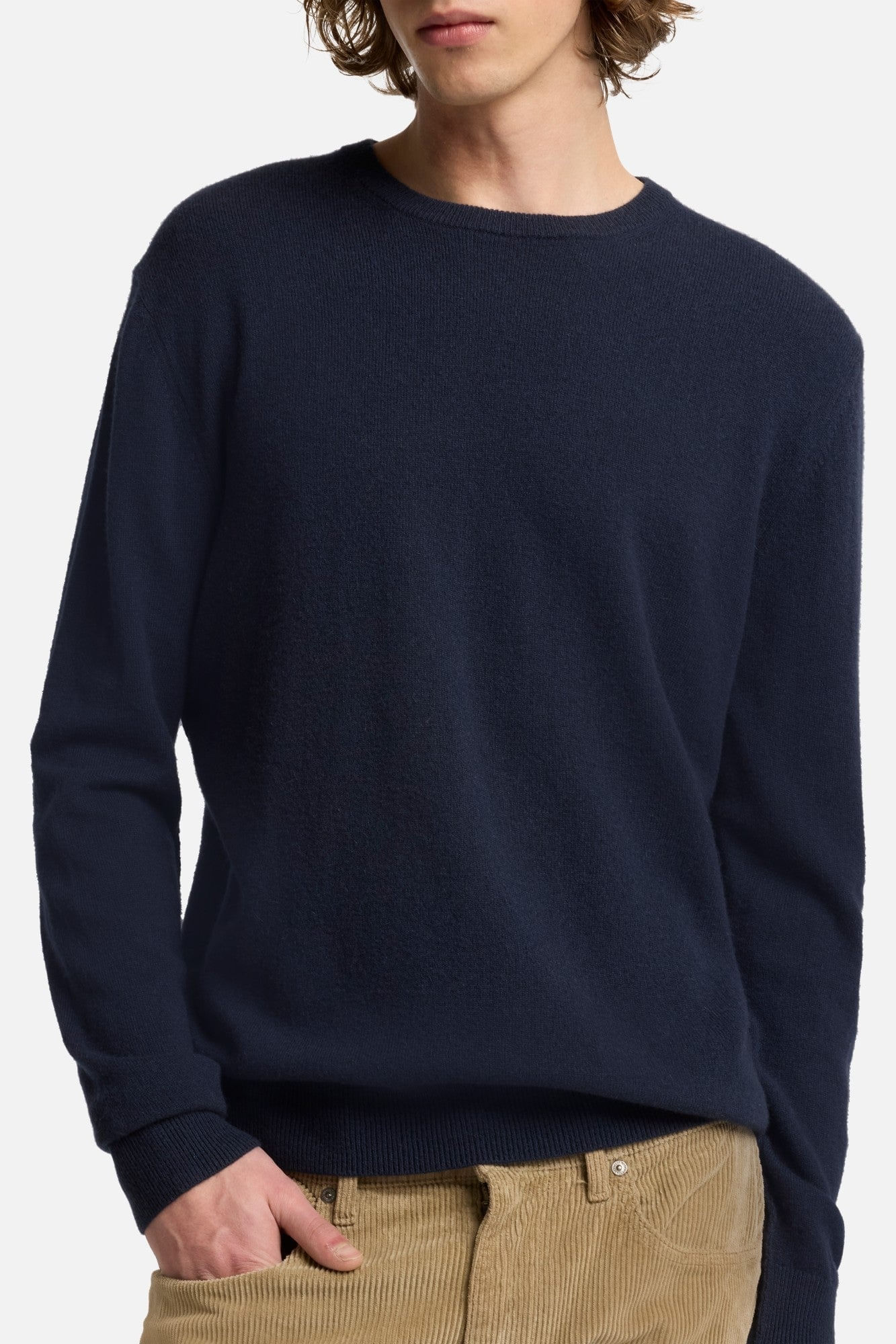 CREW NECK SWEATER CASHMERE INK