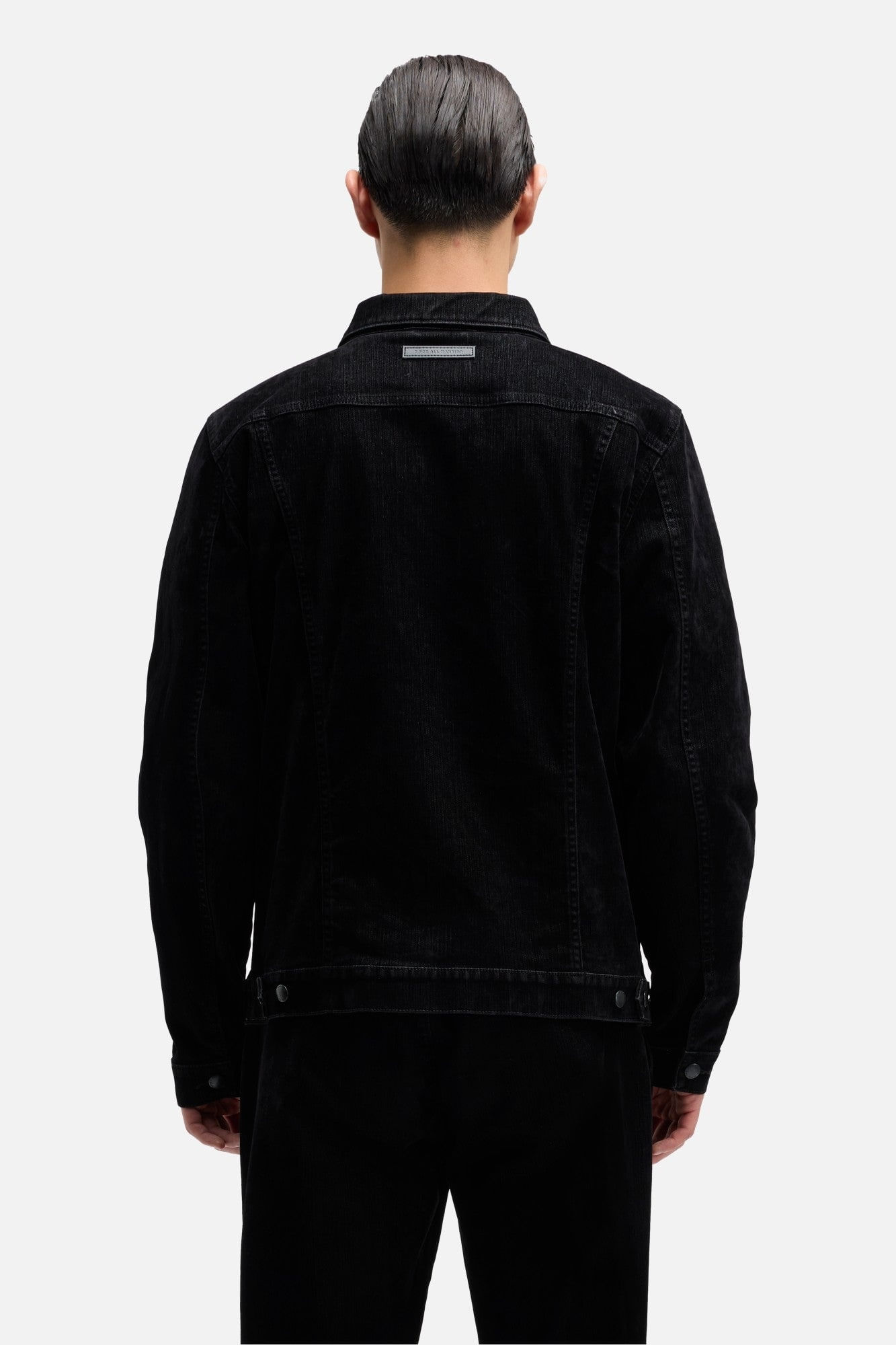 FLOCK DENIM PERFECT JACKET IN LAVA ROCKS