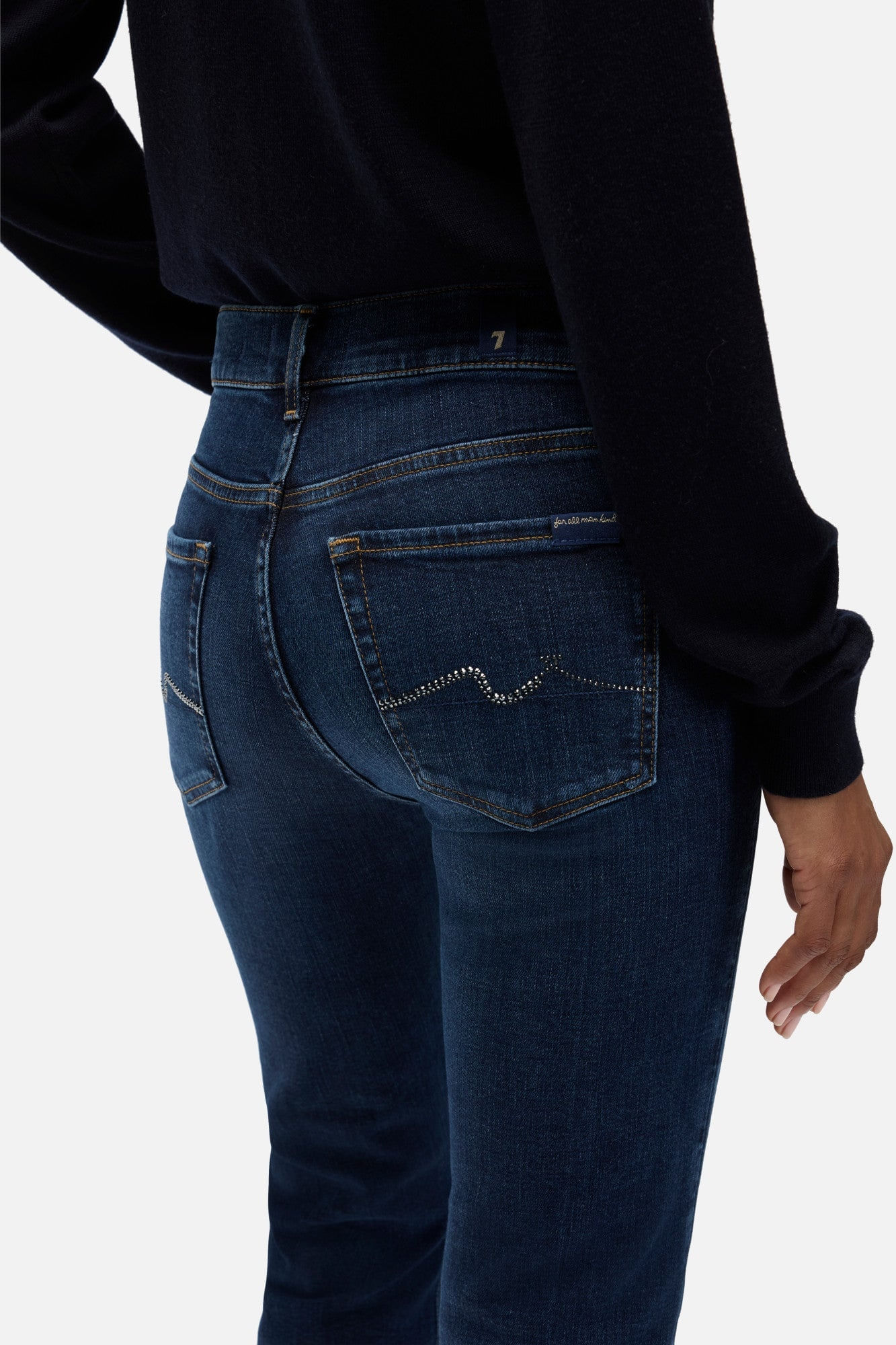 EMBELLISHED POCKET BOOTCUT IN SLIM ILLUSION