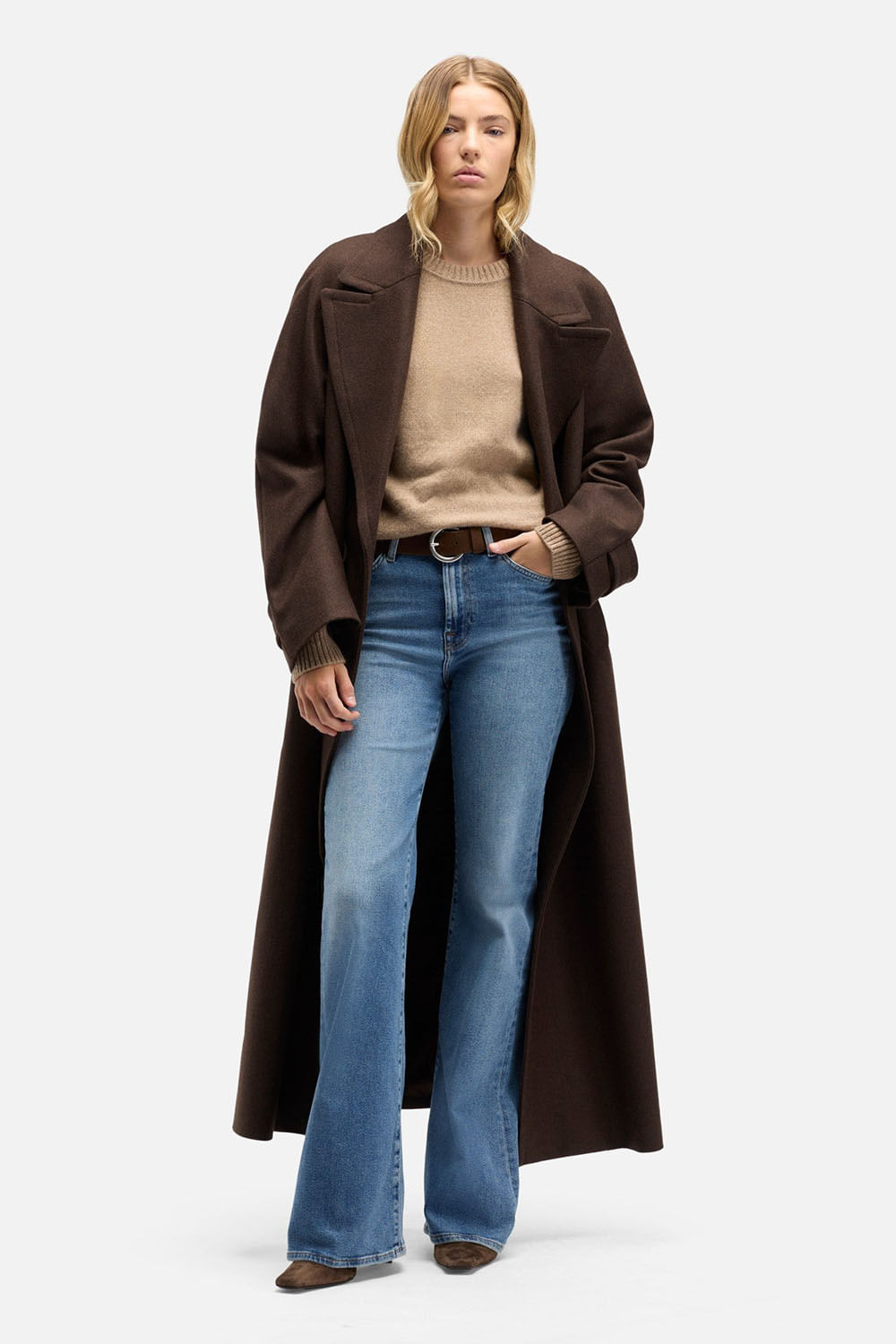 RELAXED SWEATER CASHMERE DEEP BEIGE
