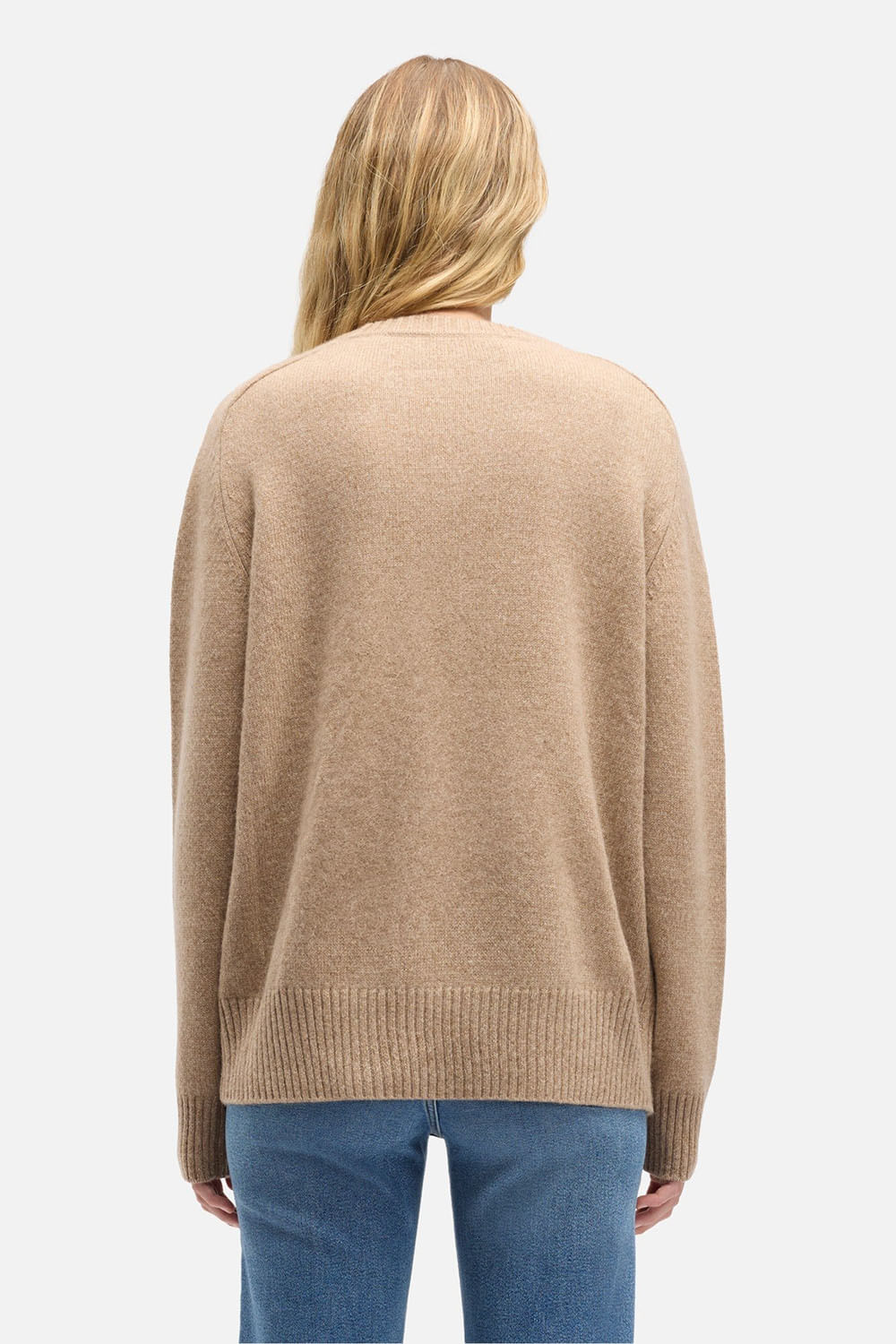 RELAXED SWEATER CASHMERE DEEP BEIGE