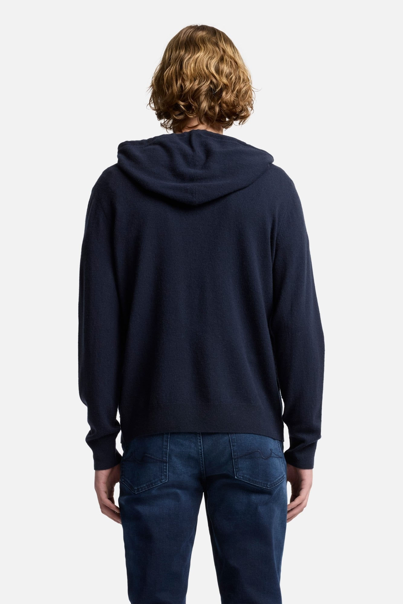 CASHMERE HOODIE IN INK