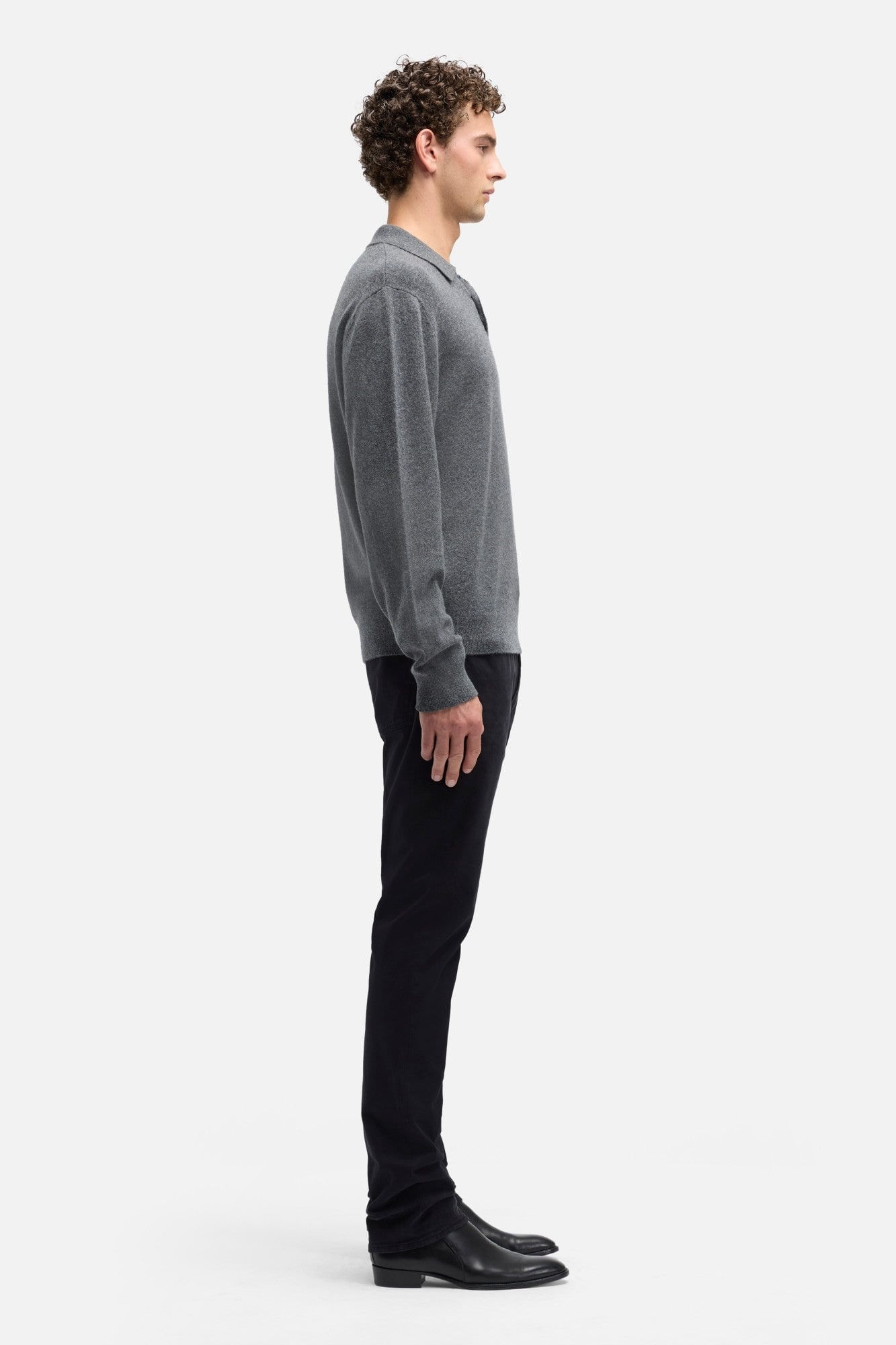 LS POLO SWEATER CASHMERE KORAT