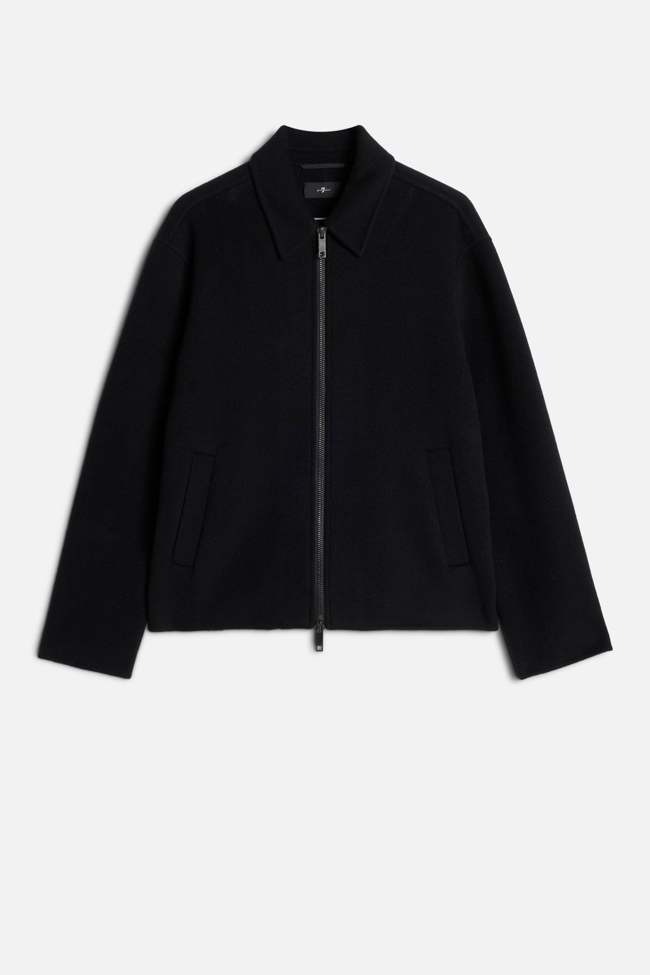 WOOL BLOUSON JACKET IN BLACK
