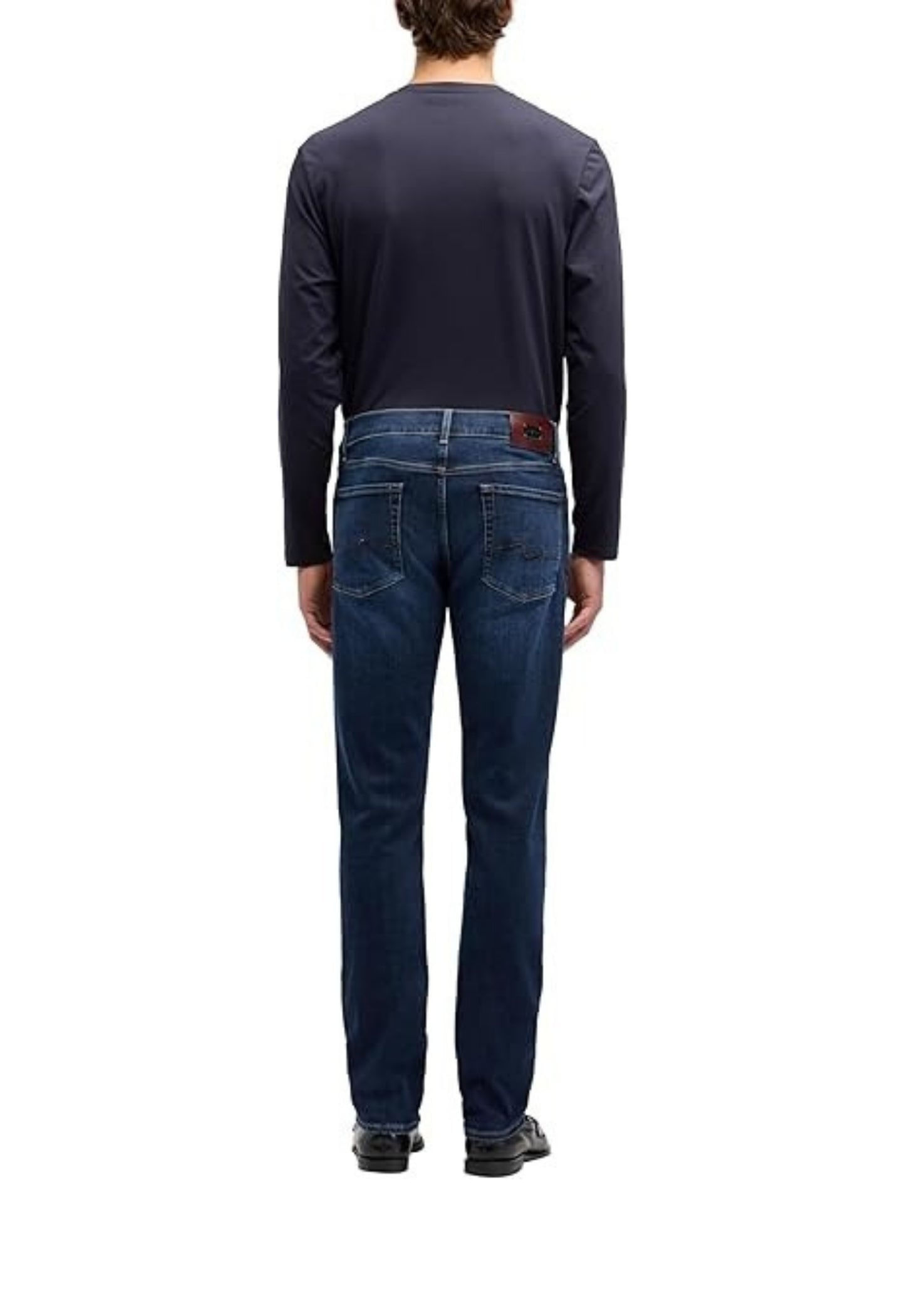 SLIMMY MIRROR MID RISE JEANS DARK BLUE