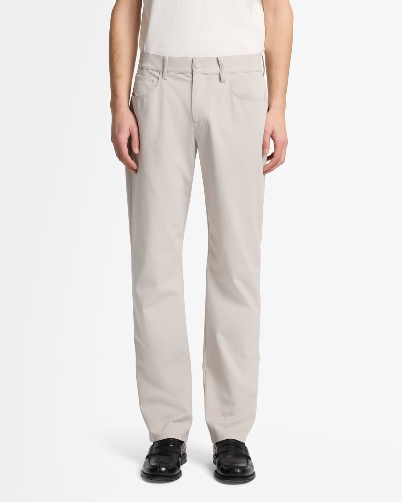 LUXE PERFORMANCE KNIT THE STRAIGHT IN STONE