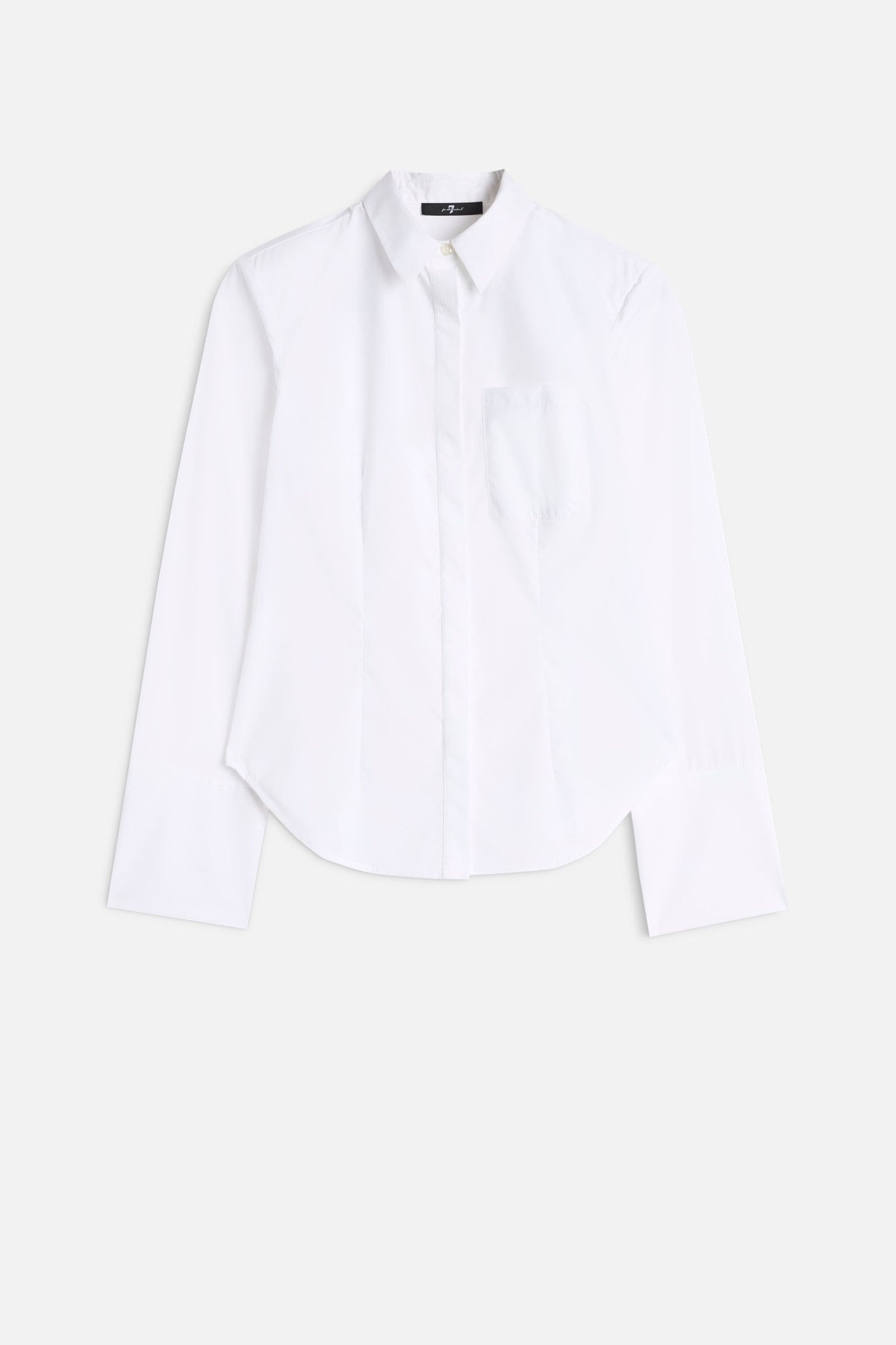 POPLIN FITTED SHIRT IN WHITE