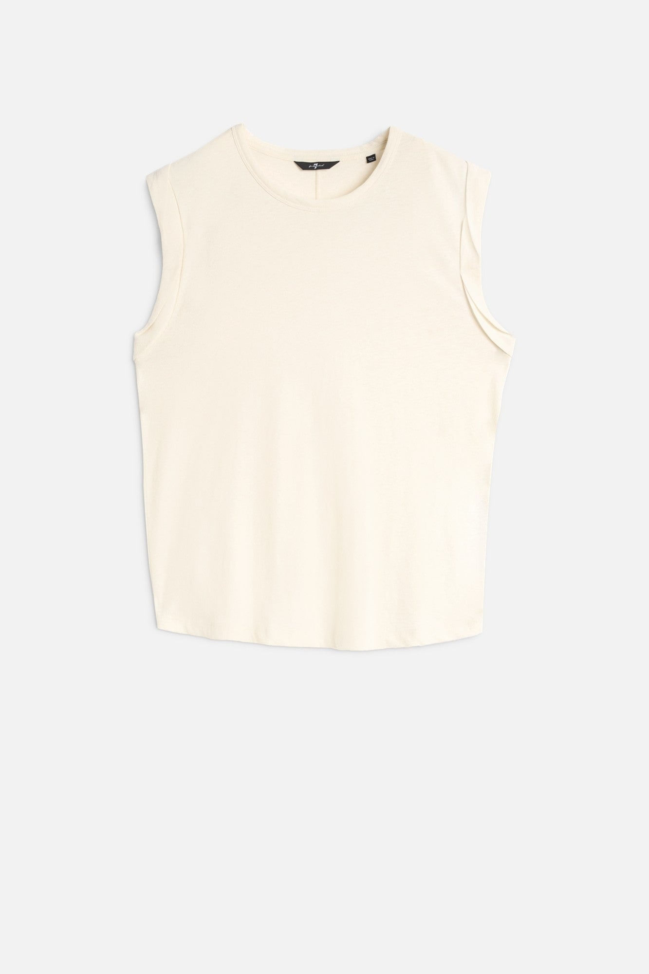 MUSCLE TEE in Linen Blend