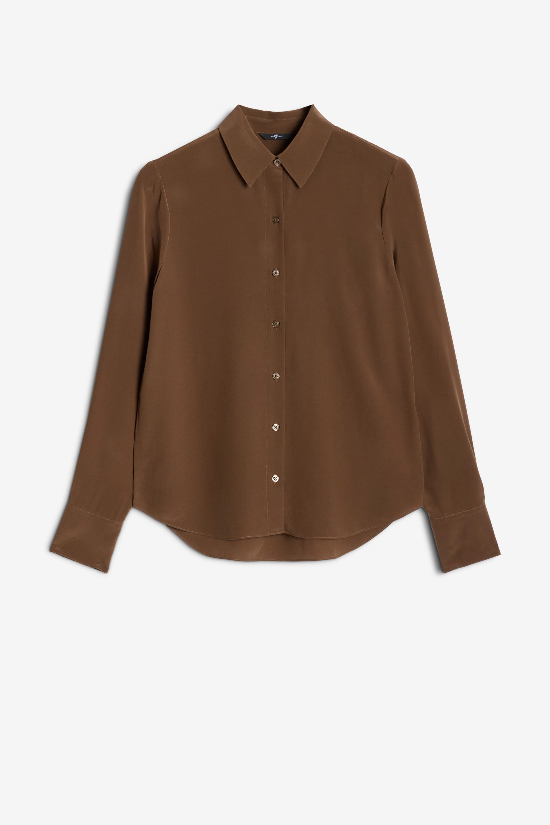 LONG SLEEVE SLIM FIT BLOUSE SILK