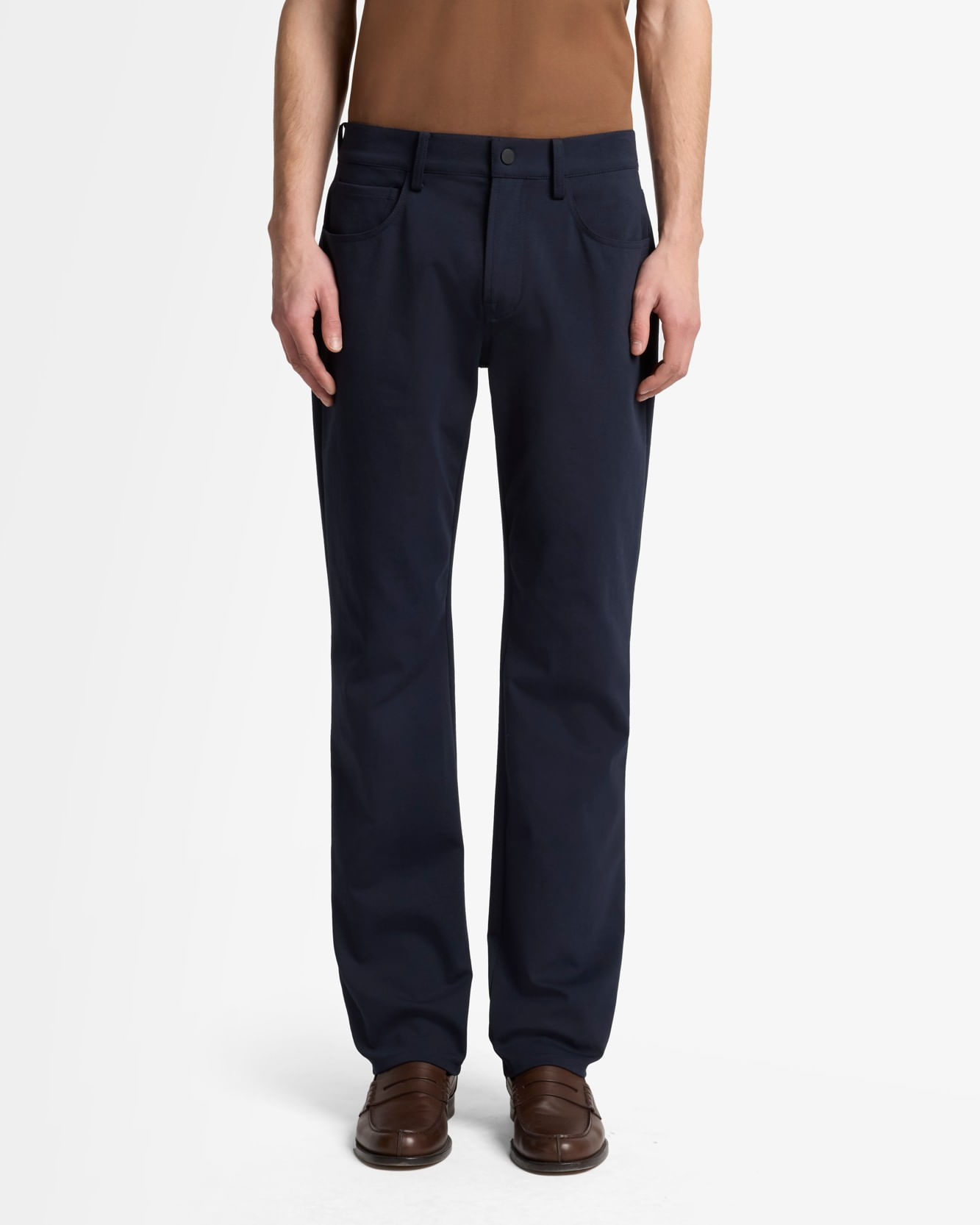 THE STRAIGHT LUXE PERFORMANCE KNIT NAVY