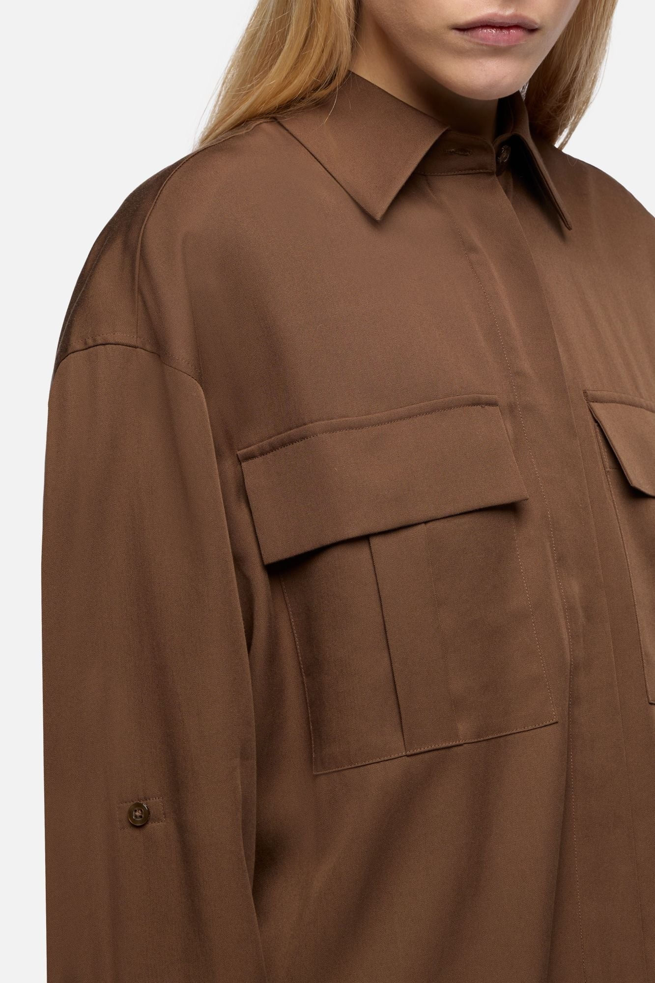 MILITARY SHIRT LYOCELL COCOA