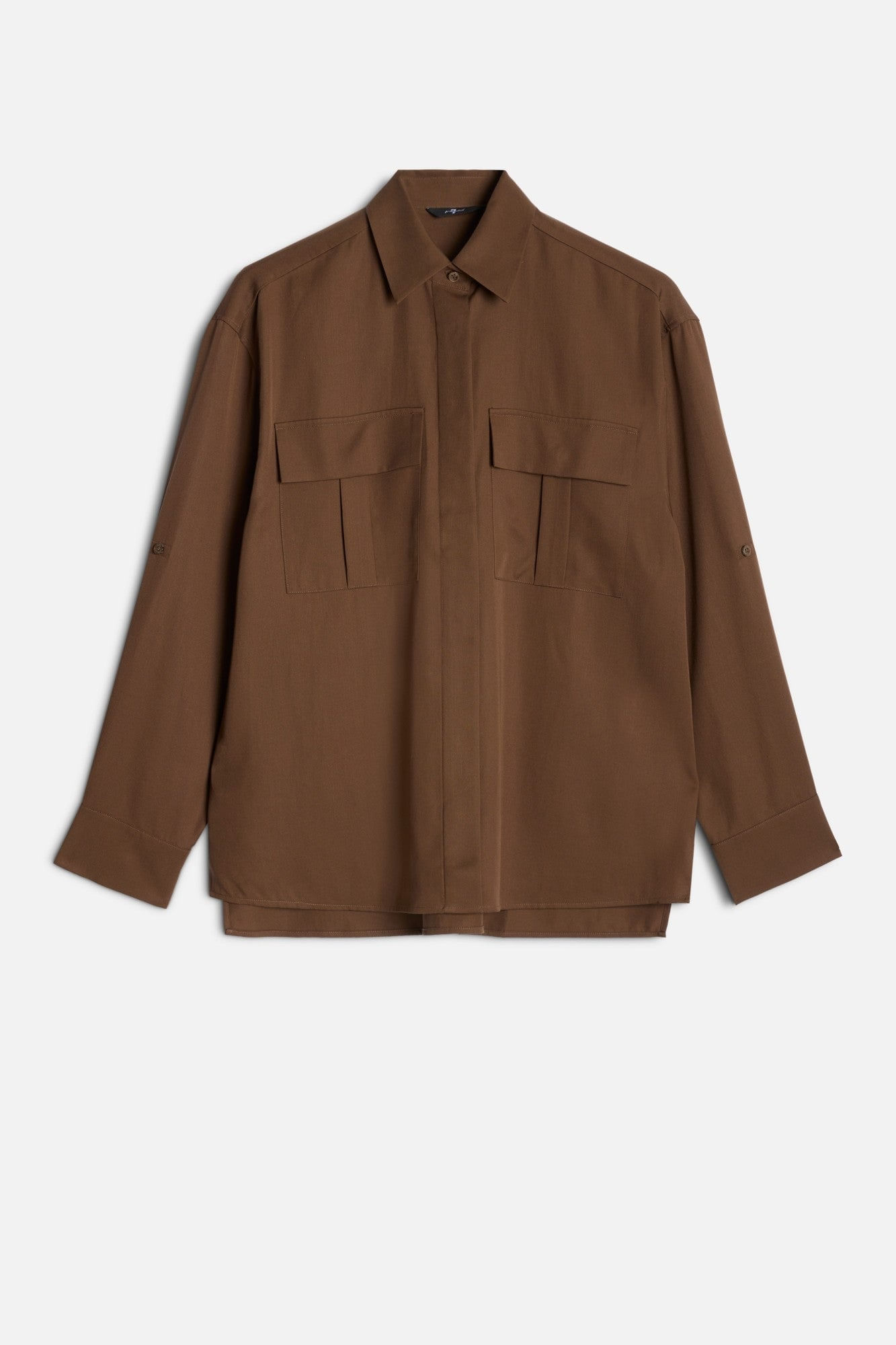MILITARY SHIRT LYOCELL COCOA