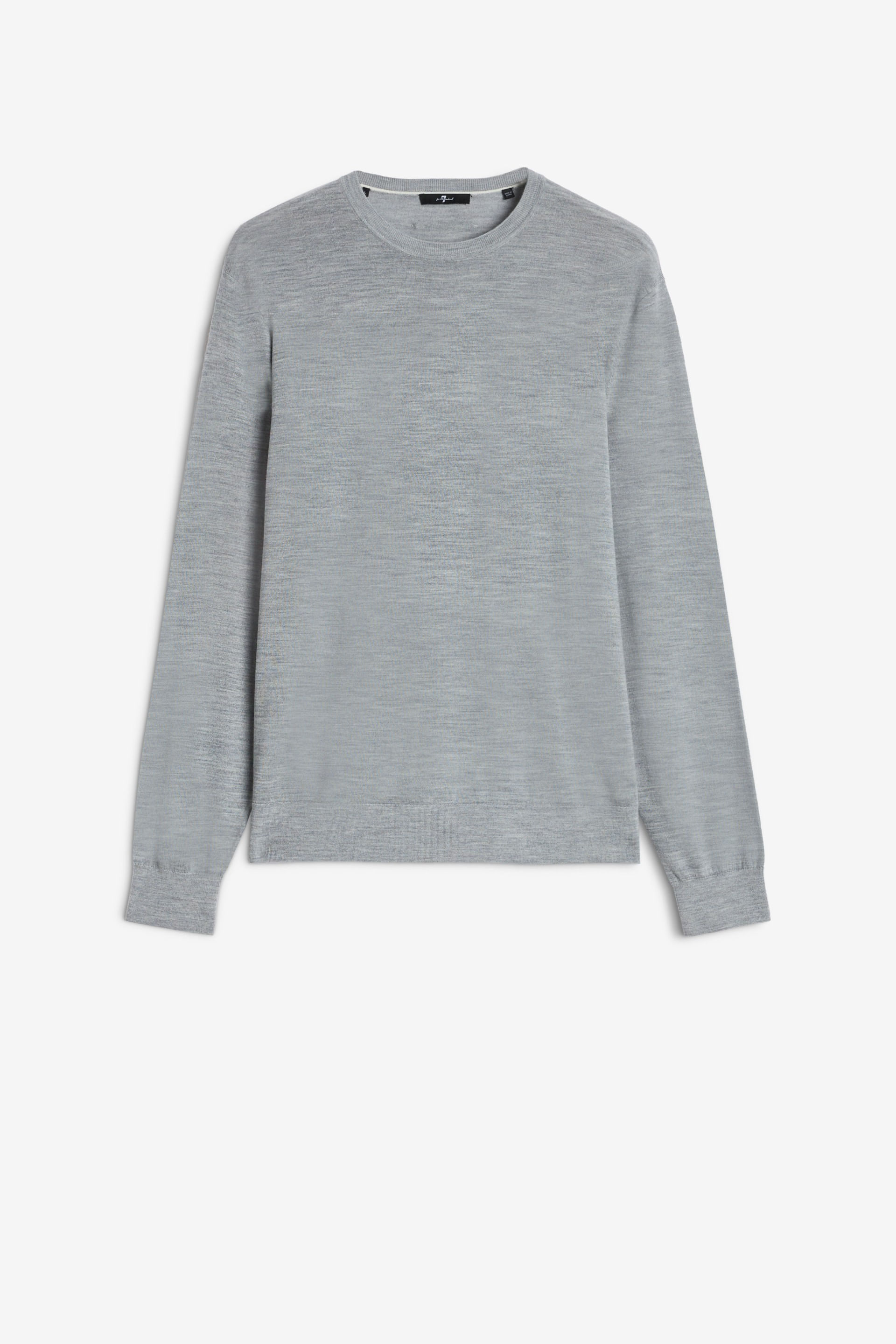 CREWNECK PULLOVER WOOL BLEND GREY MELANGE