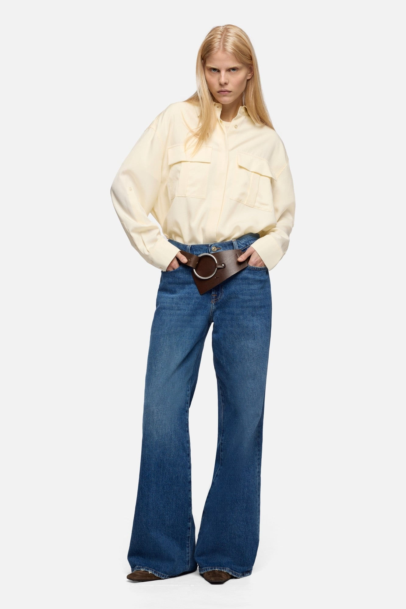 MILITARY SHIRT LYOCELL IVORY