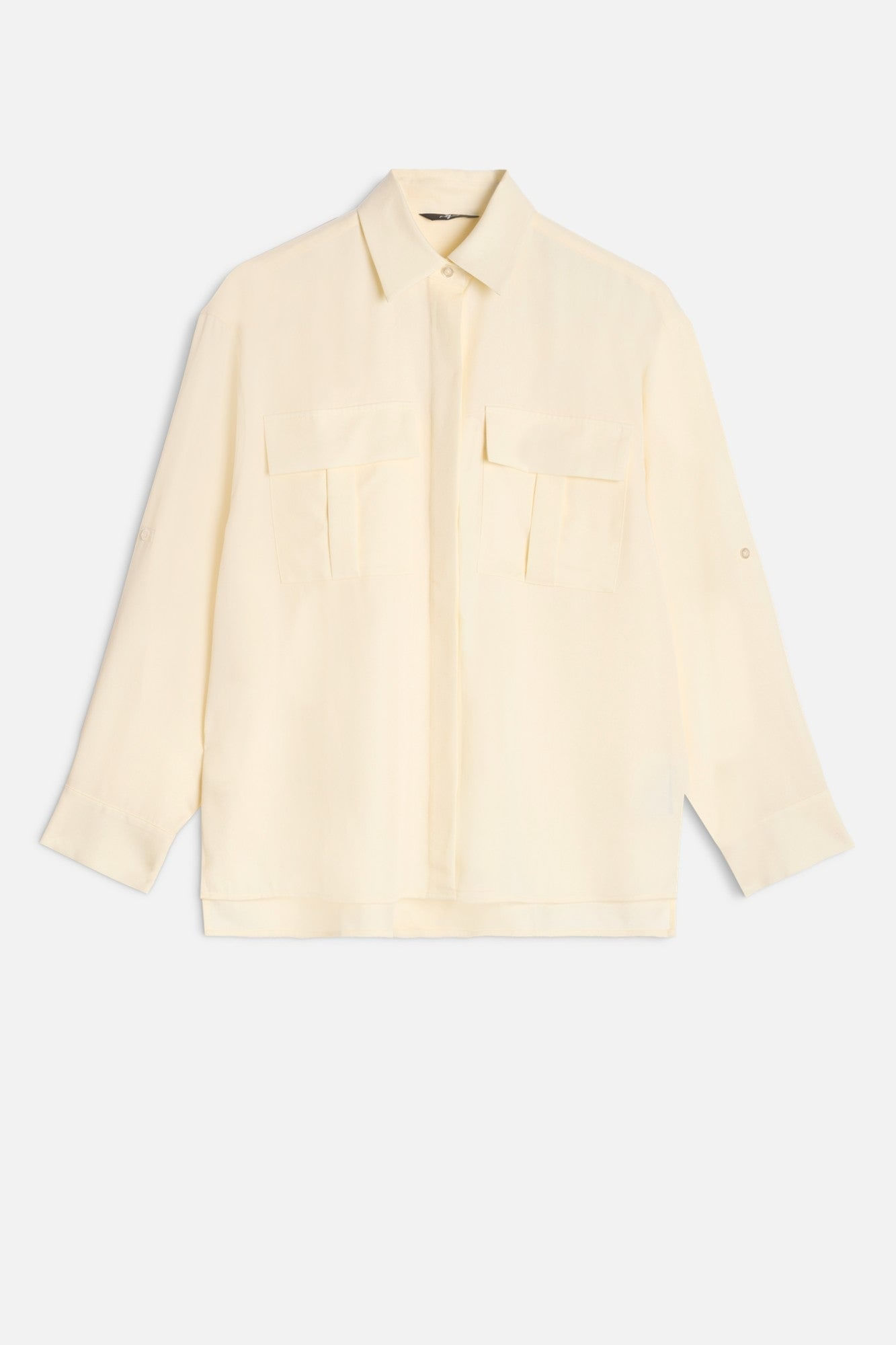 MILITARY SHIRT LYOCELL IVORY