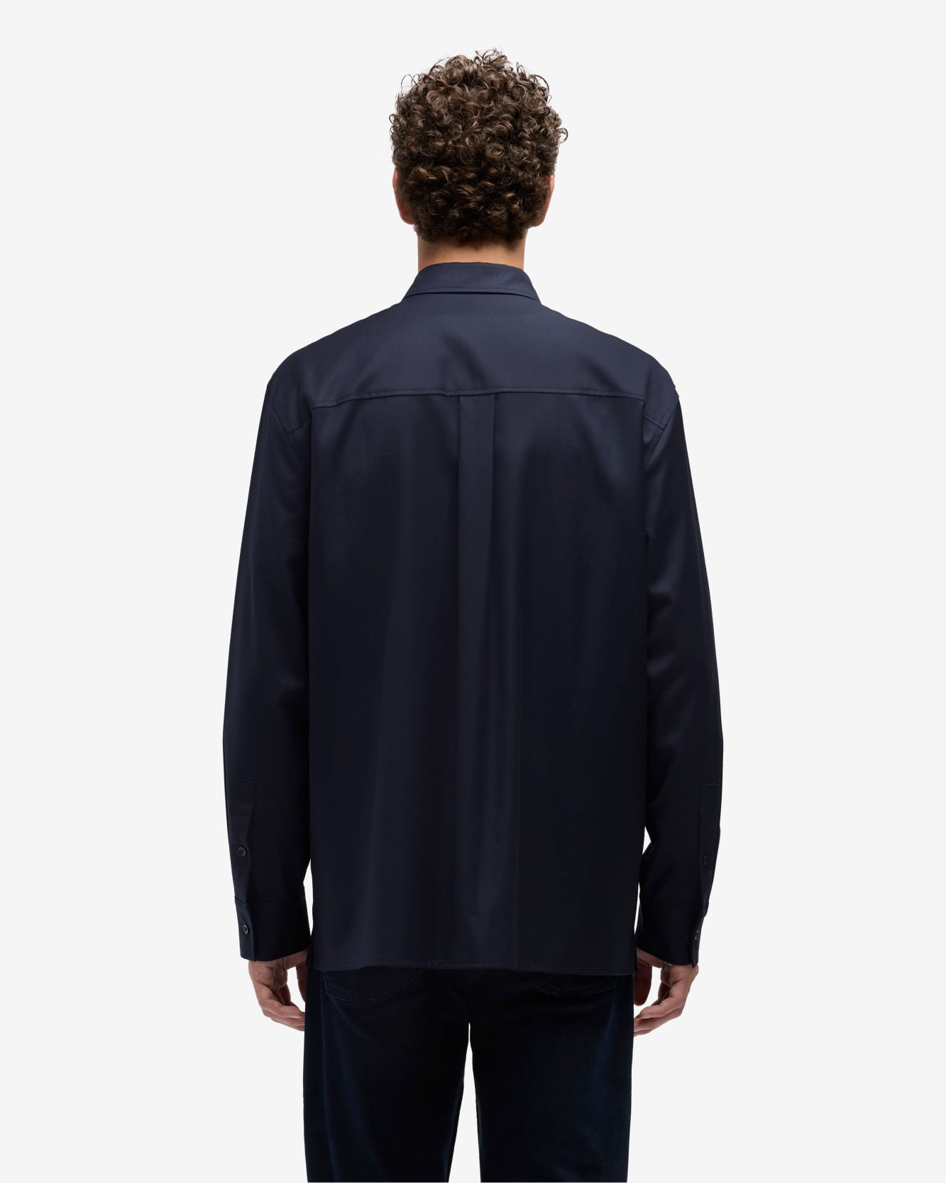 OVERSHIRT IN FLUID NAVY